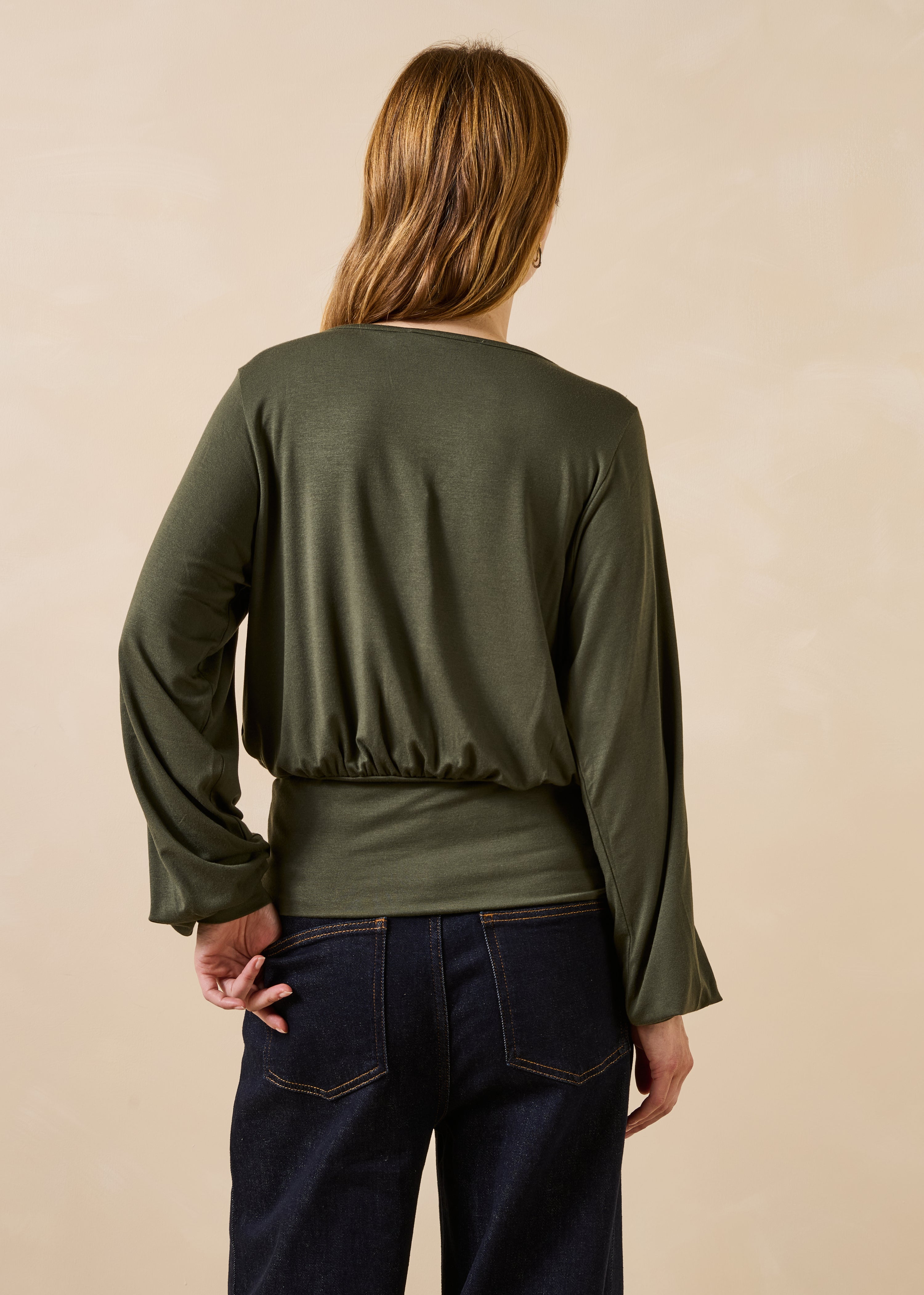 la-f-e-marabout-e-tops-t-shirts-gordon-t-shirt-kaki-oversize image 3