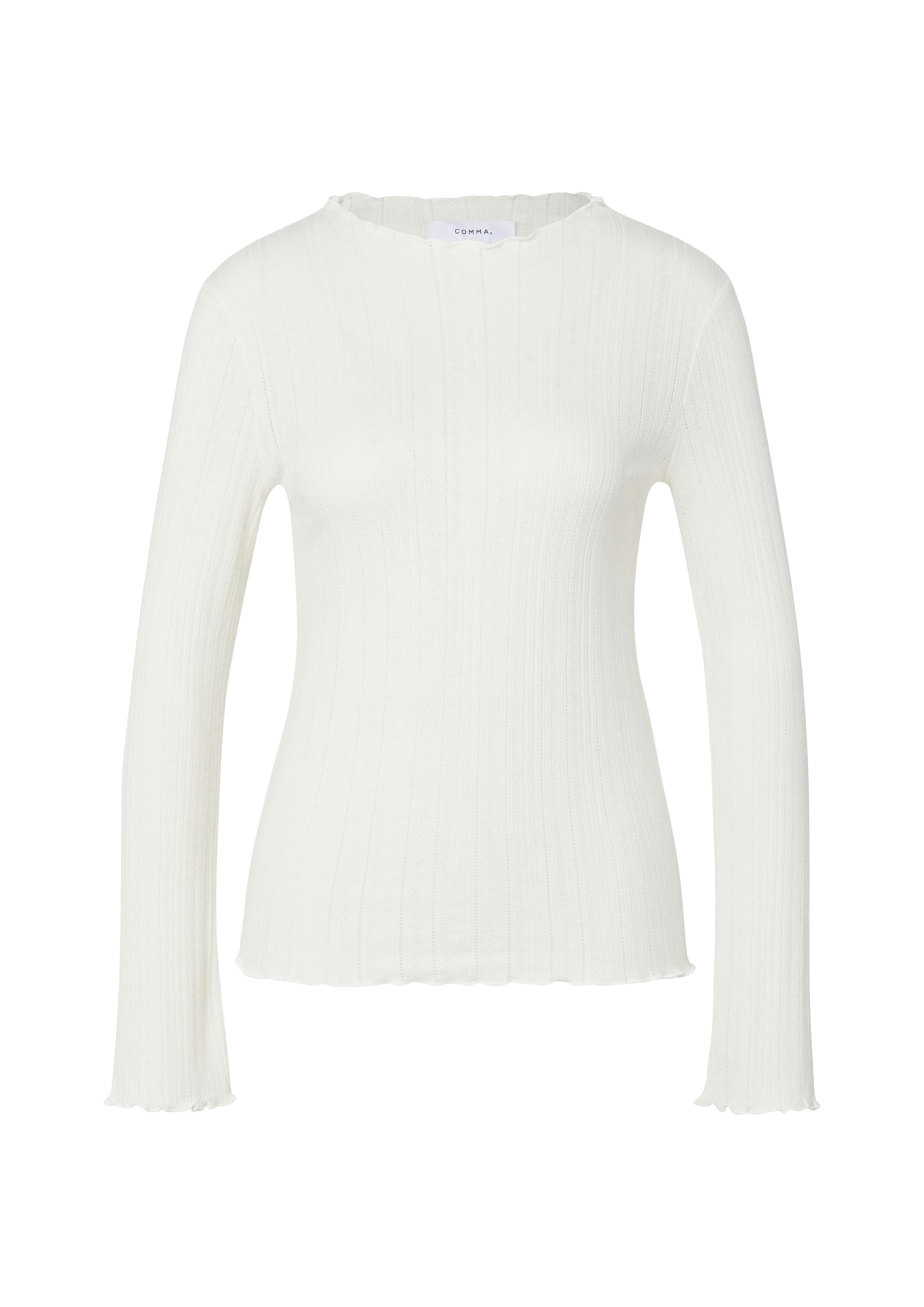 comma-t-shirt-2175710-langarm-ripp-creme-gr-34 image 3