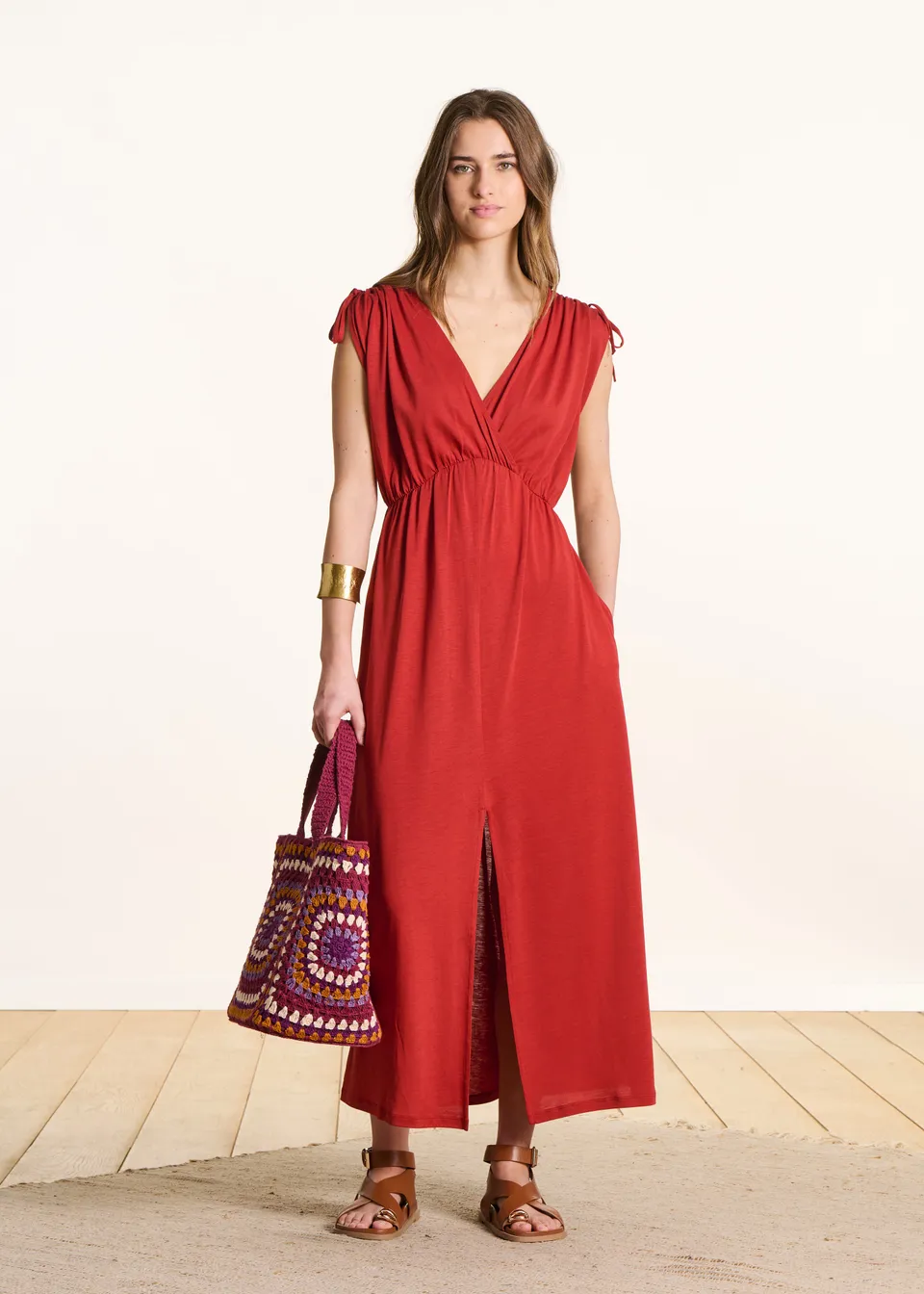 la-f-e-marabout-e-robes-fiston-langes-kleid-rot-lyocell image 1