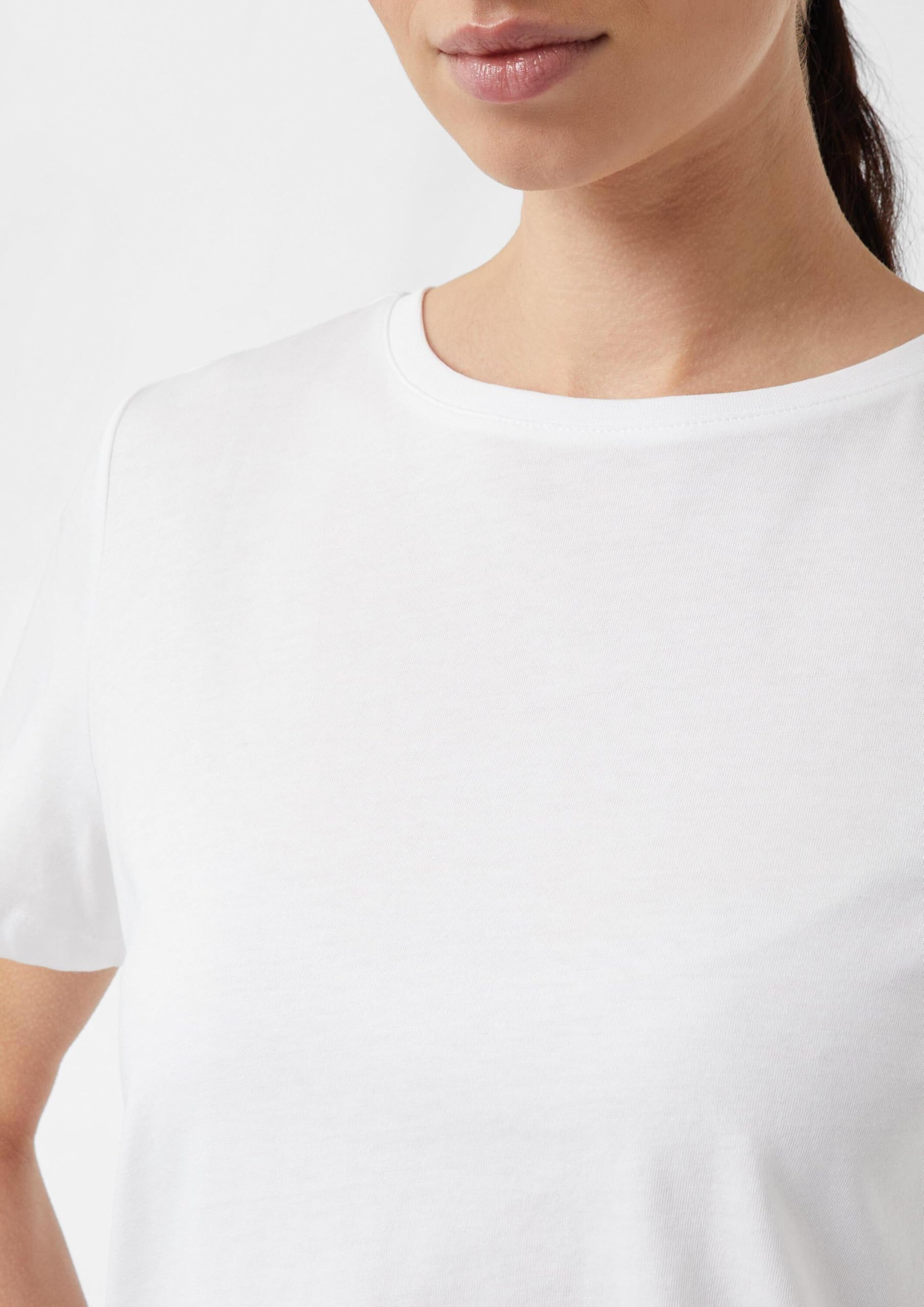 comma-tops-t-shirt-baumwolle-logo-wei-gr-38 image 4
