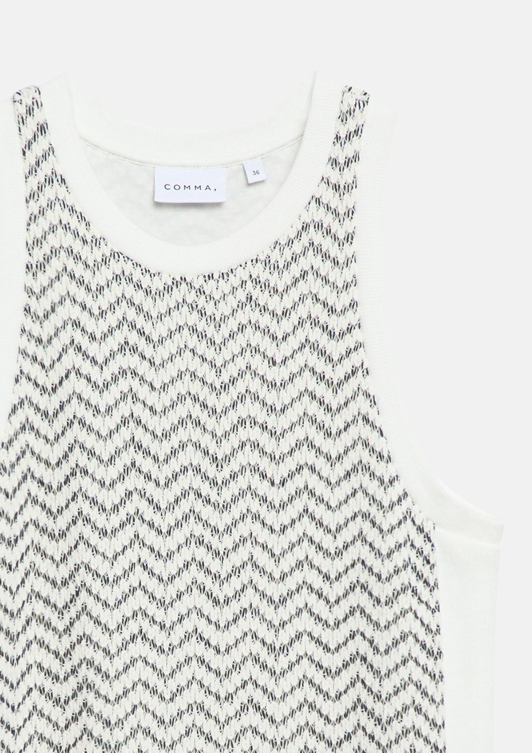 comma-jersey-kleid-a-linie-rmellos-gr-46 image 5