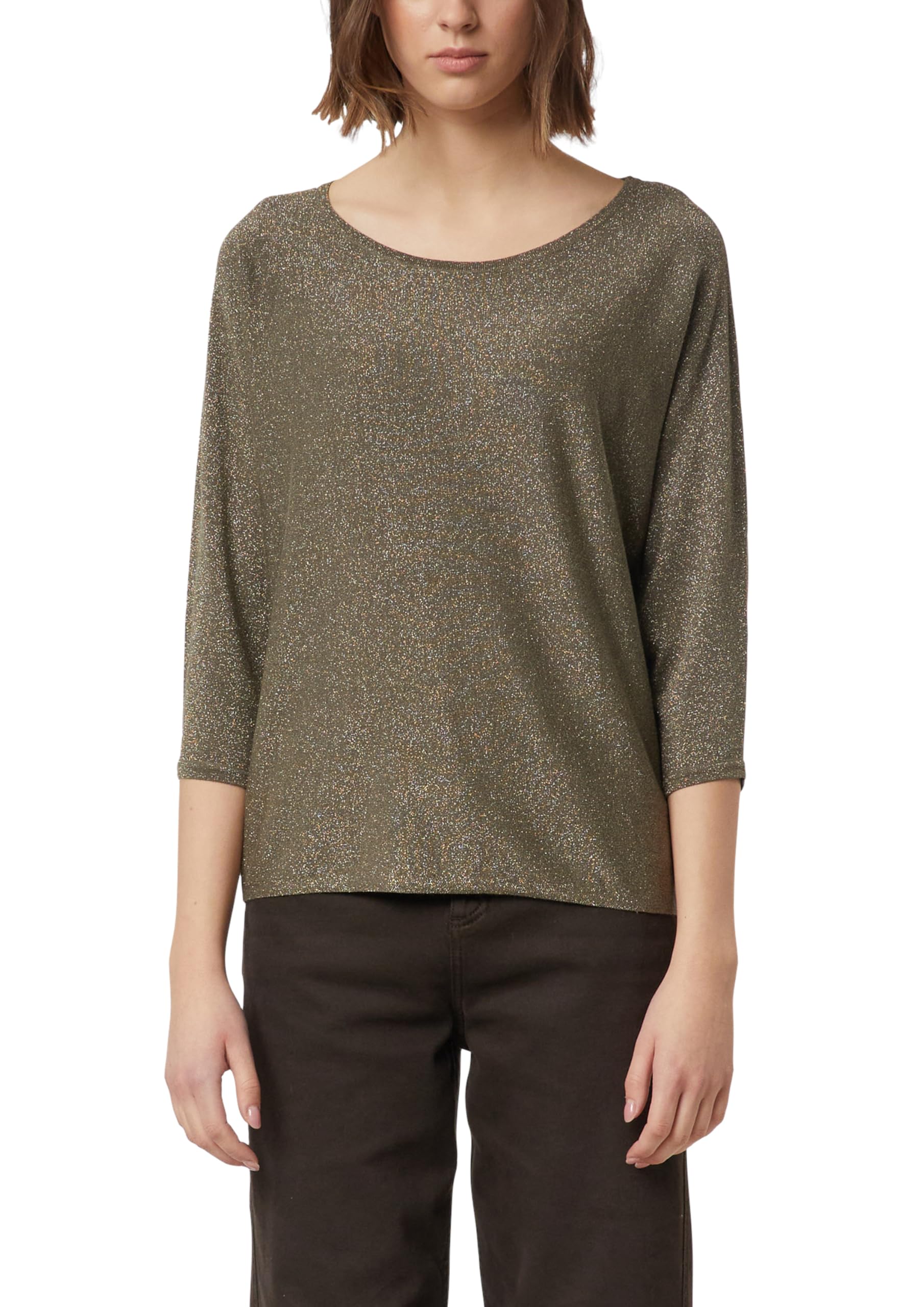 comma-feinstrickpullover-mit-glitzergarn-3-4-arm-gr-38 image 1