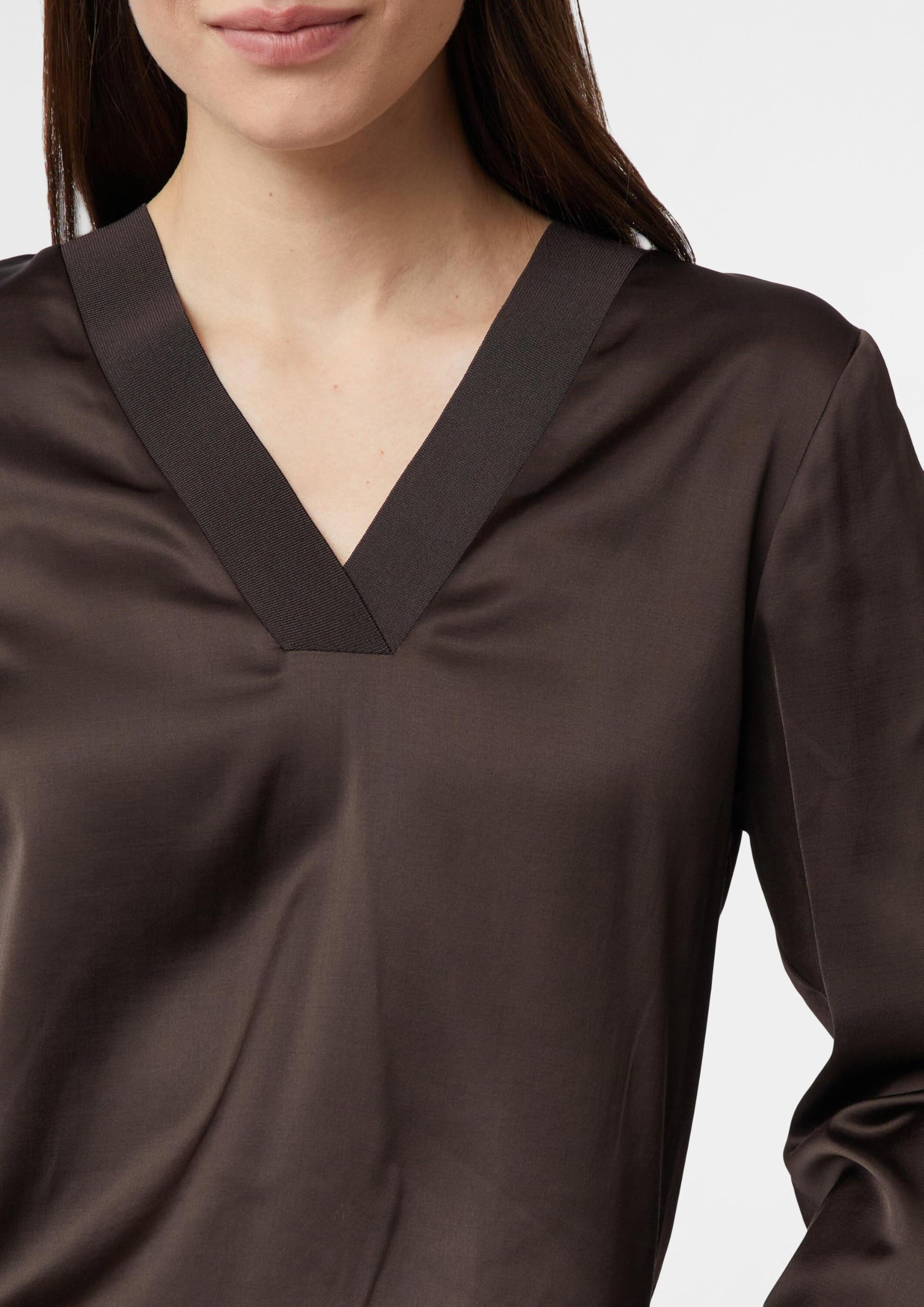 comma-blouses-satinbluse-v-ausschnitt-creme-wei image 5