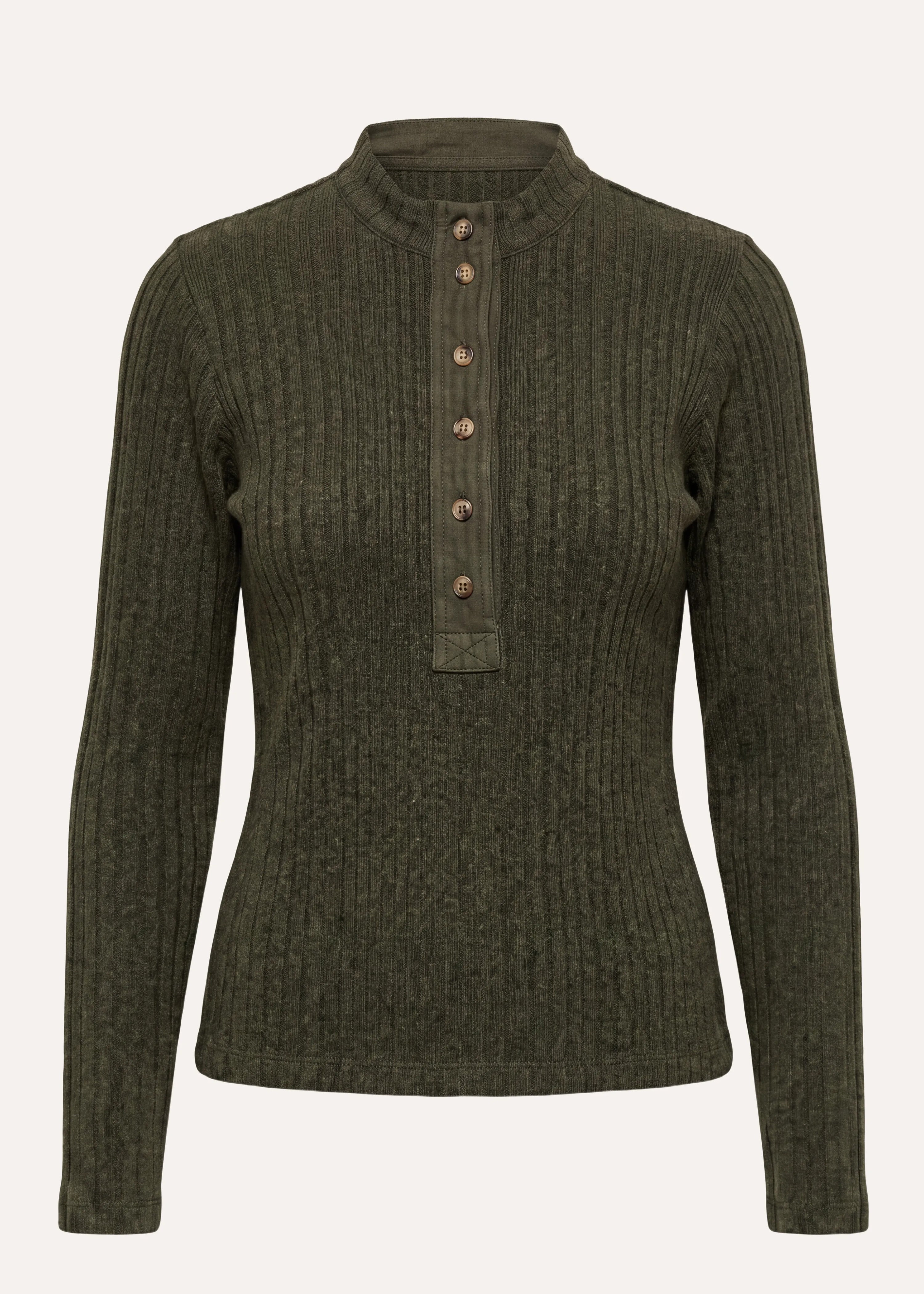 la-f-e-marabout-e-gresil-t-shirt-damen-kaki-langarm image 6