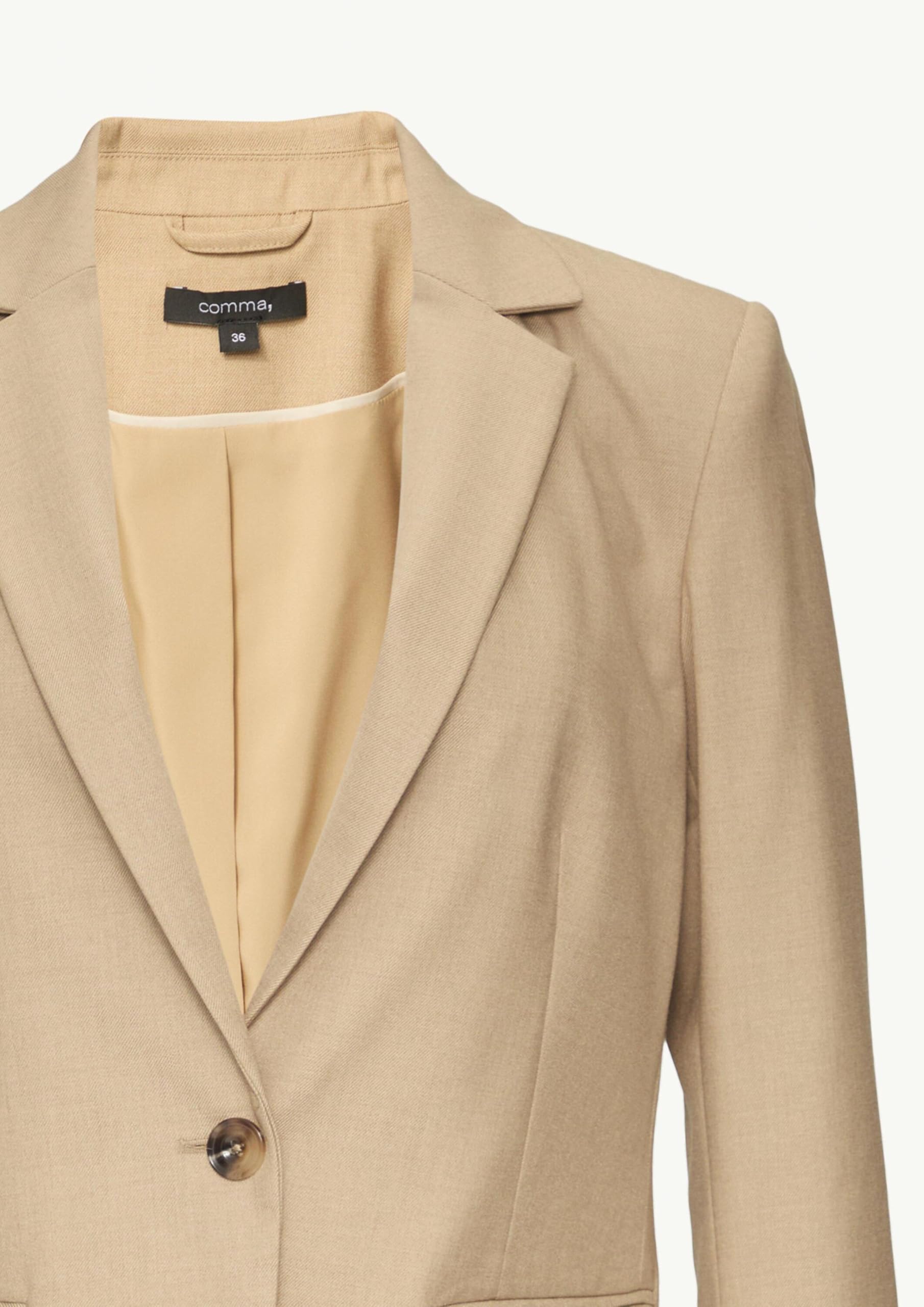 comma-blazers-blazer-twill-sand-gr-e-42-tailliert image 6