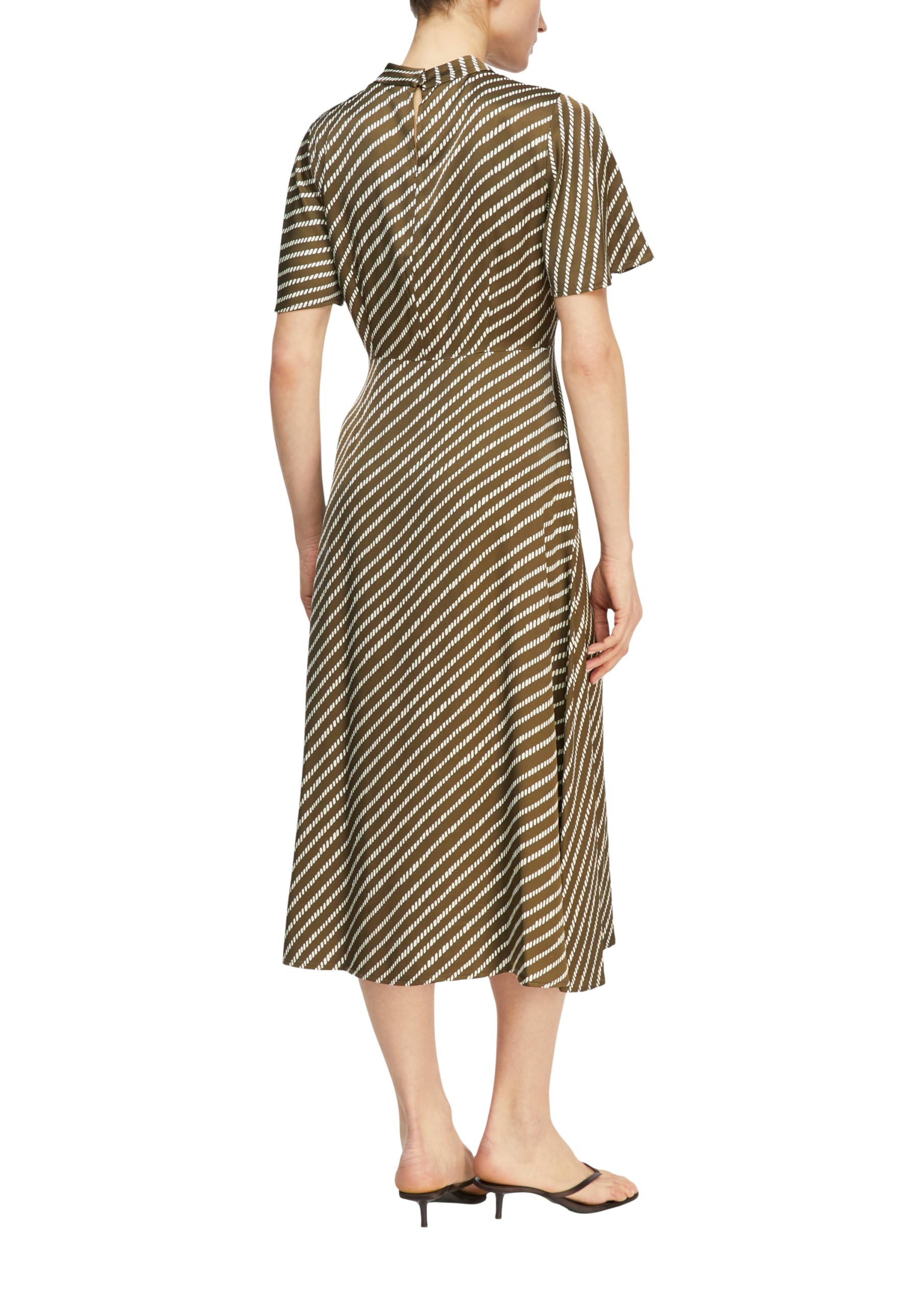 comma-satinkleid-midi-gr-44-gemustert-midikleid-damen image 2