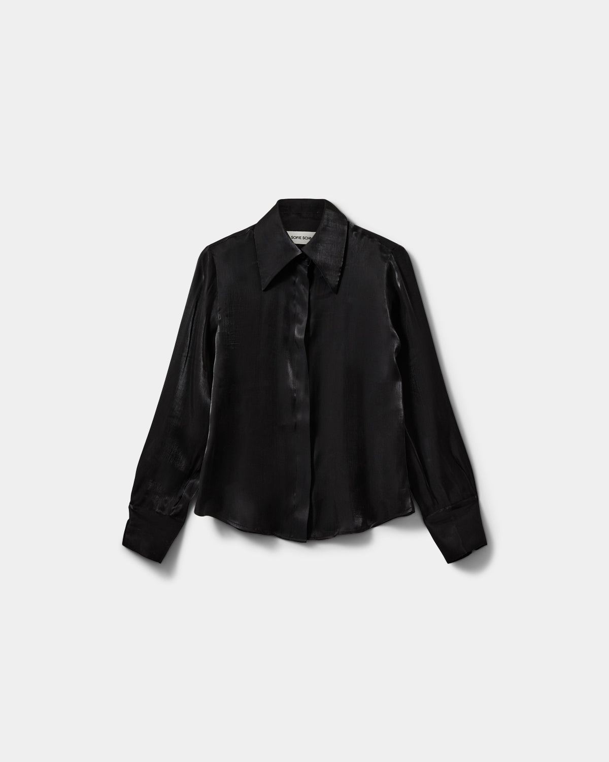 sofie-schnoor-women-wallysw-fitted-shirt-bluse-schwarz-satin image 1