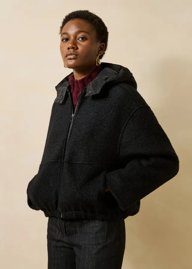 la-f-e-marabout-e-gomez-blouson-schwarz-wolle-kapuze image 1