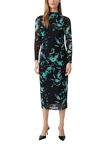 comma-mesh-midikleid-langarm-gr-38-mit-raffung image 7