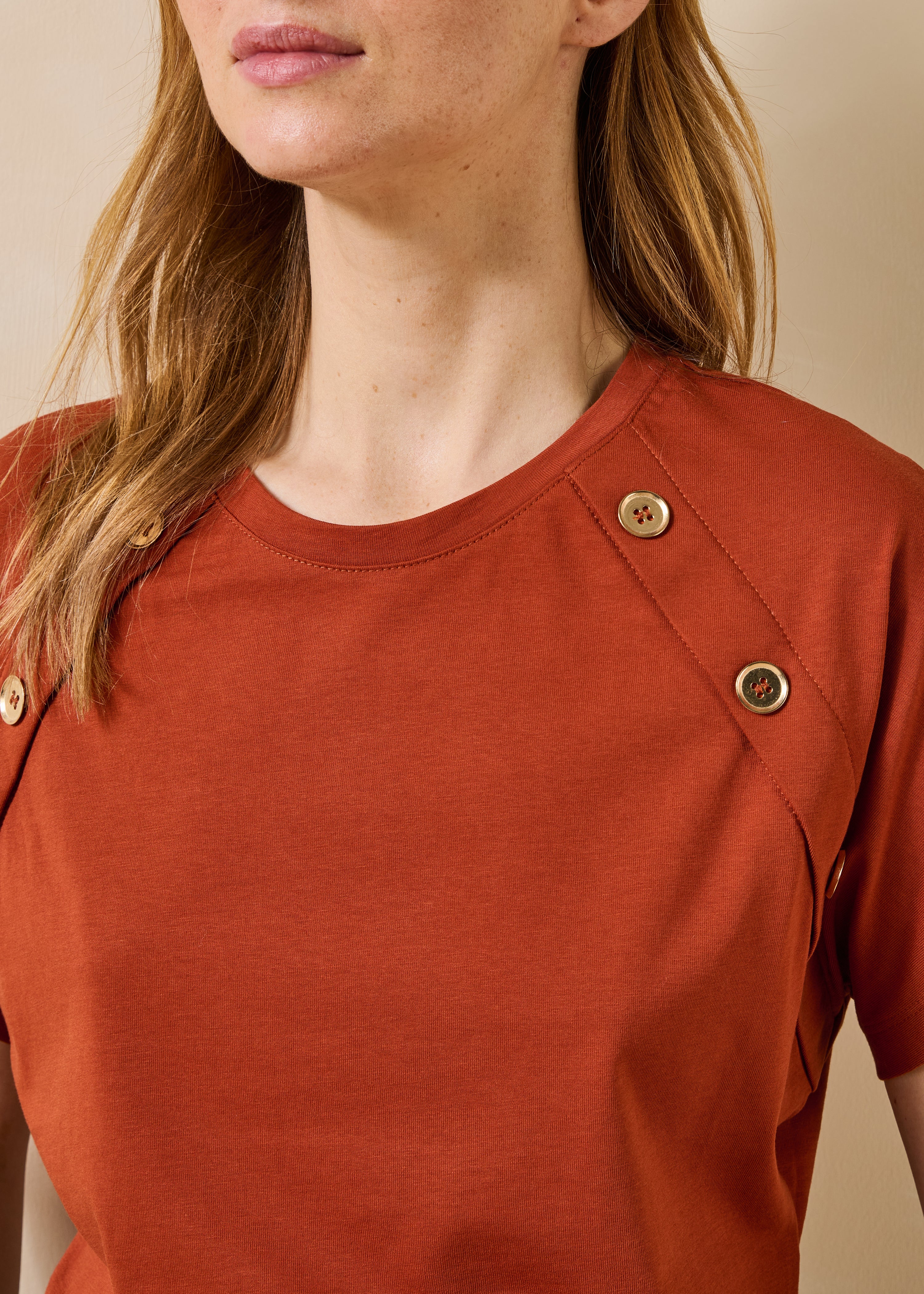la-f-e-marabout-e-fou-t-shirt-orange-bio-baumwolle image 5