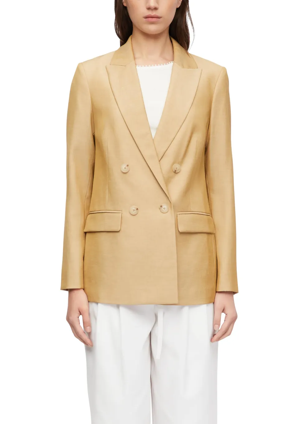 comma-blazer-leinenmix-regular-fit-doppelreihig-gr-34 image 1