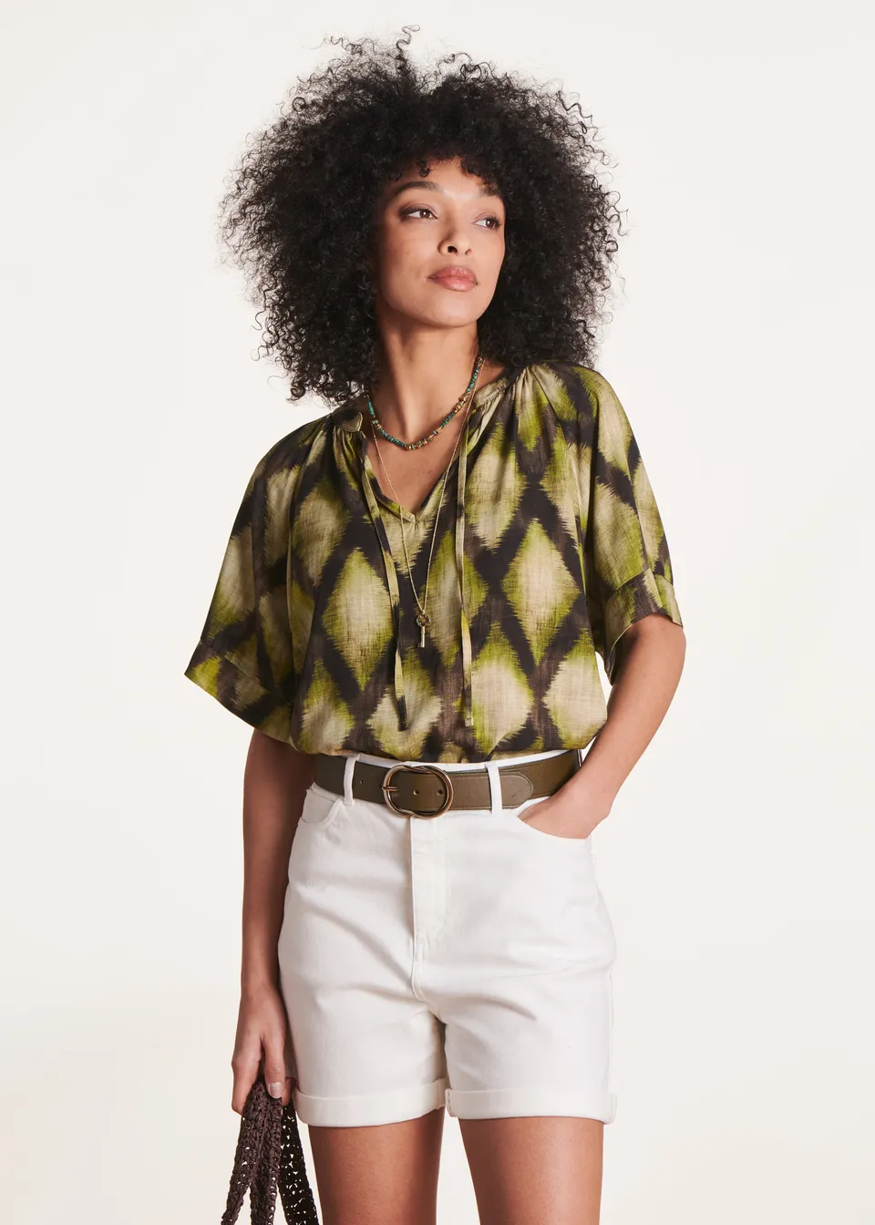la-f-e-marabout-e-diosiya-top-kaki-print-viskose image 1