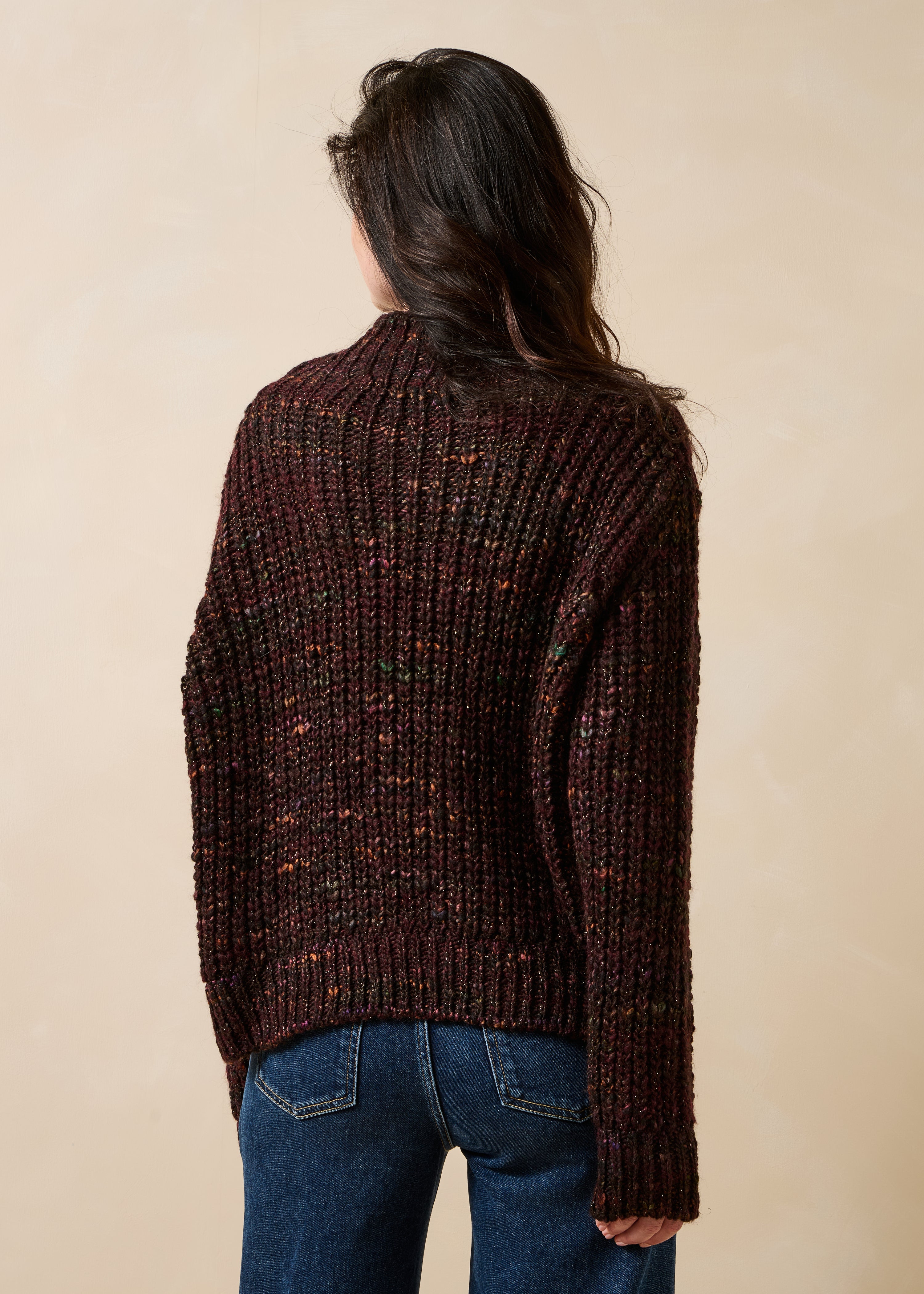 la-f-e-marabout-e-graf-pullover-braun-m-zopf-rollkragen image 3