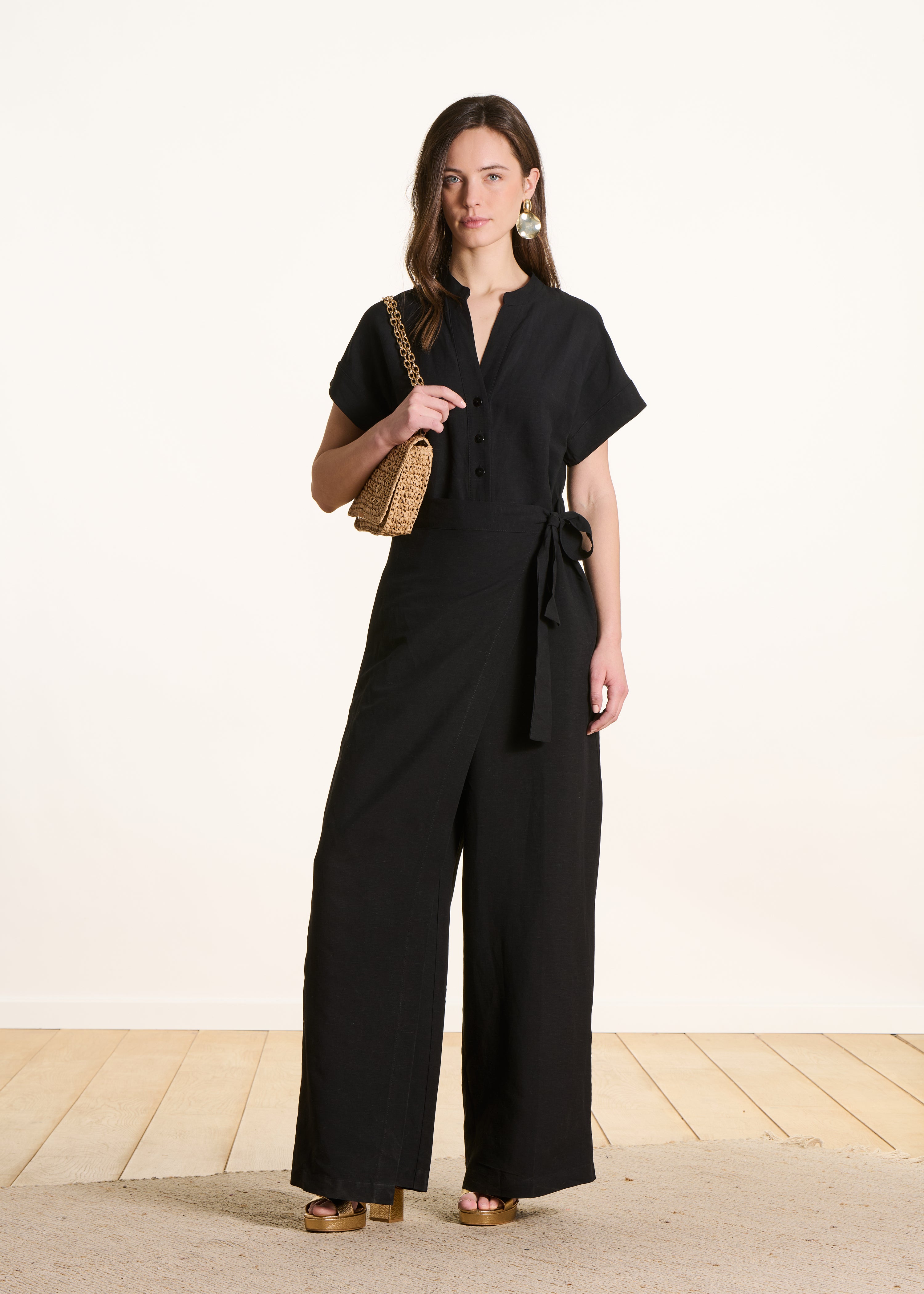 la-f-e-marabout-e-fleurio-overall-schwarz-weit-viskose image 1
