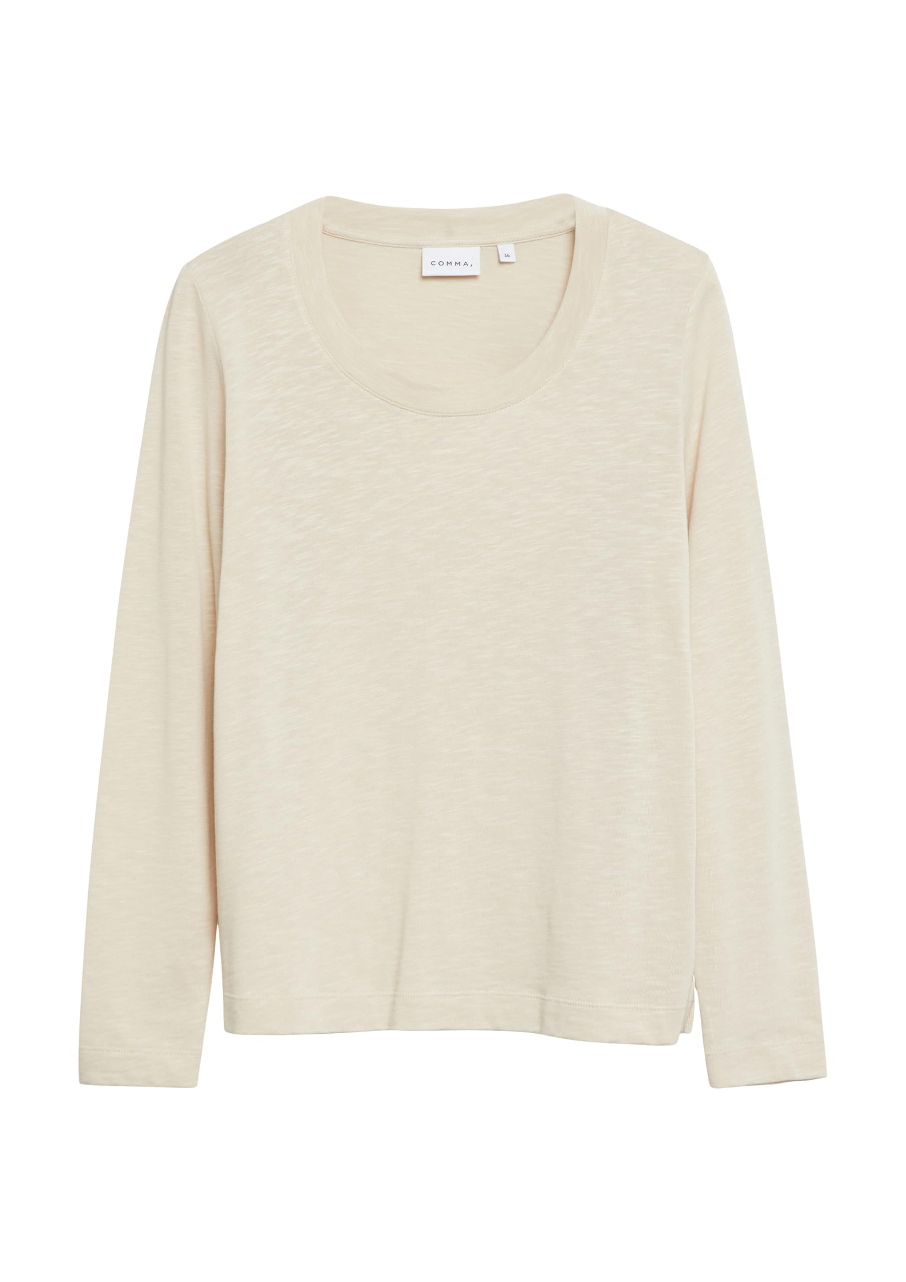 comma-langarm-shirt-regular-fit-rundhals-jersey-wei image 4