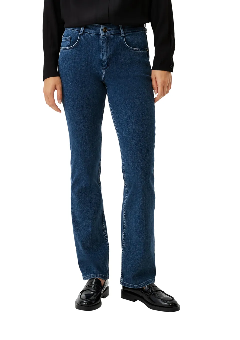 comma-jeans-semi-wide-leg-mid-rise-blau-gr-38w-32l image 1