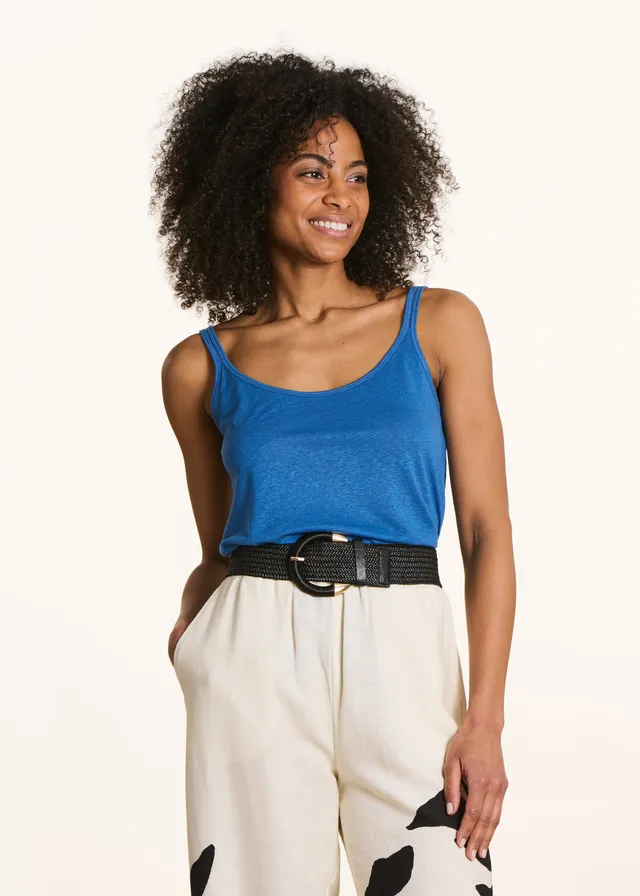 la-f-e-marabout-e-fleurus-top-denimblau-lyocell-leinen-tr-ger image 1