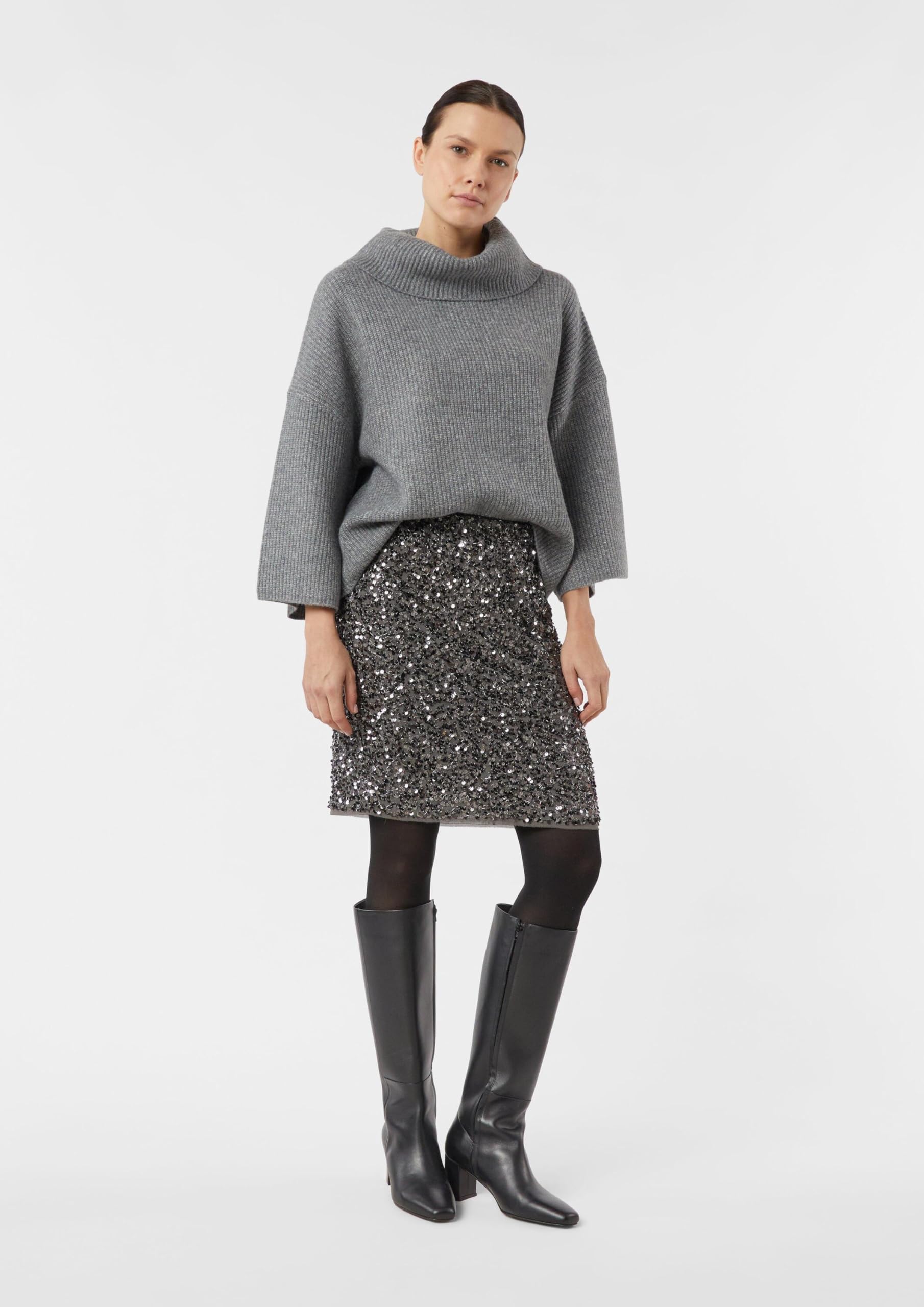 comma-skirts-paillettenrock-mini-schwarz-gr-38 image 6