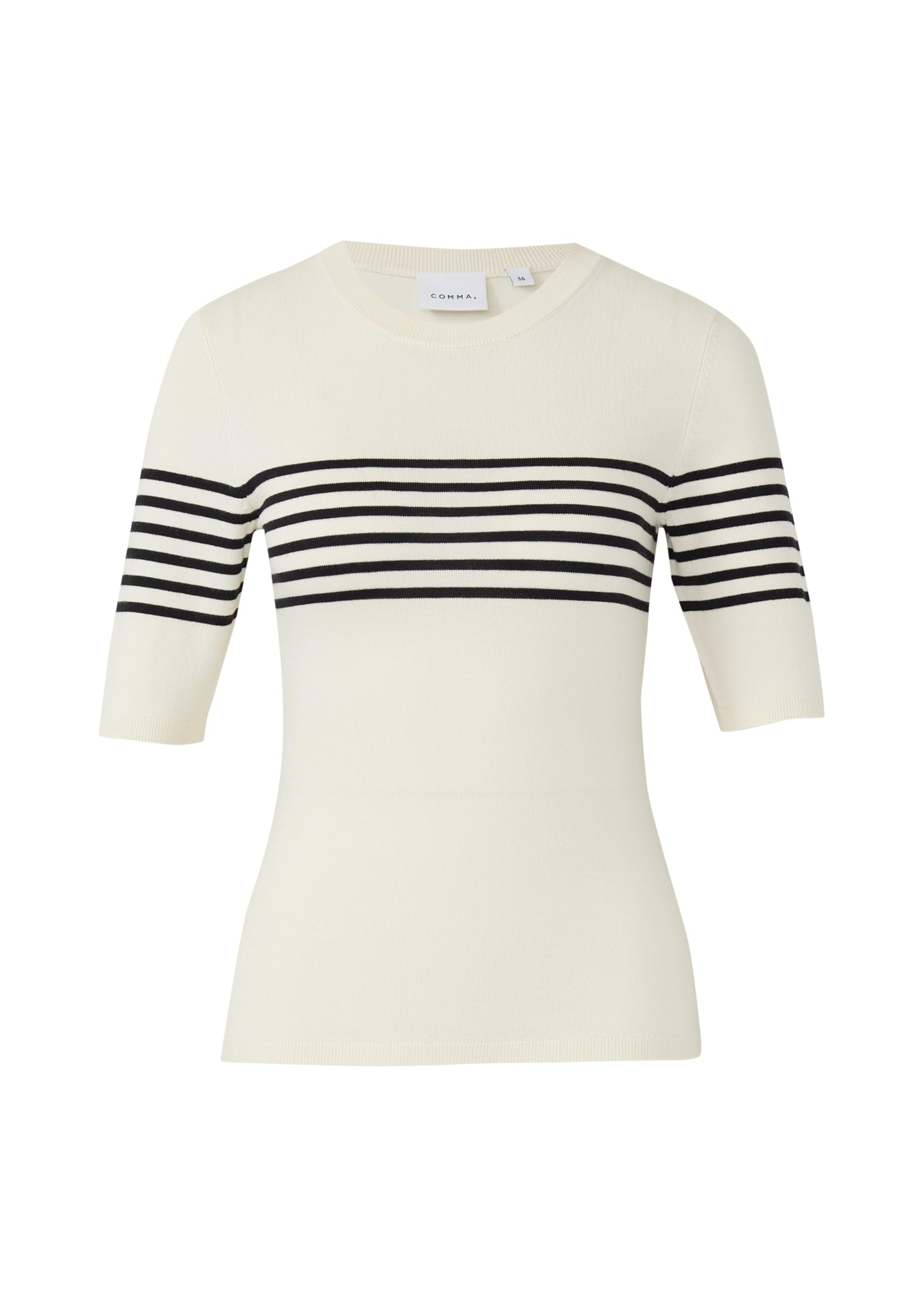 comma-kurzarmpullover-slim-fit-streifen-gr-44 image 4