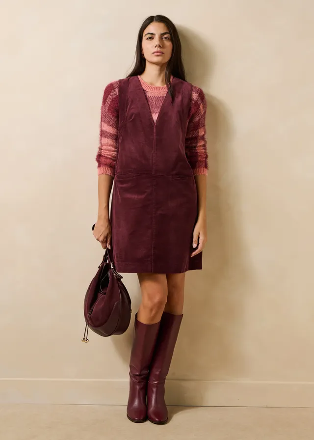 la-f-e-marabout-e-gaba-kleid-bordeaux-samt-gr-34-46 image 1