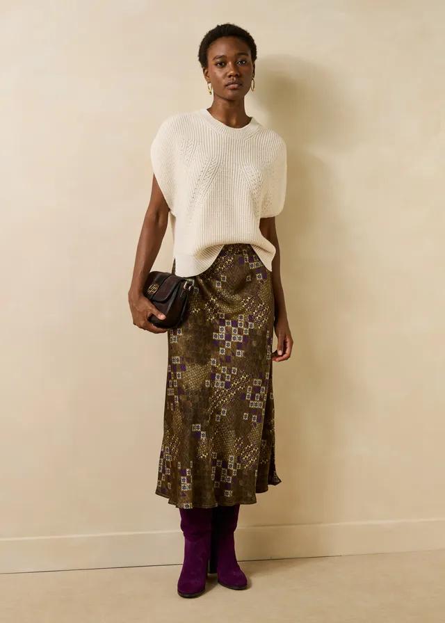 la-f-e-marabout-e-galea-pullover-ecru-wolle-alpaka-kurzarm image 1