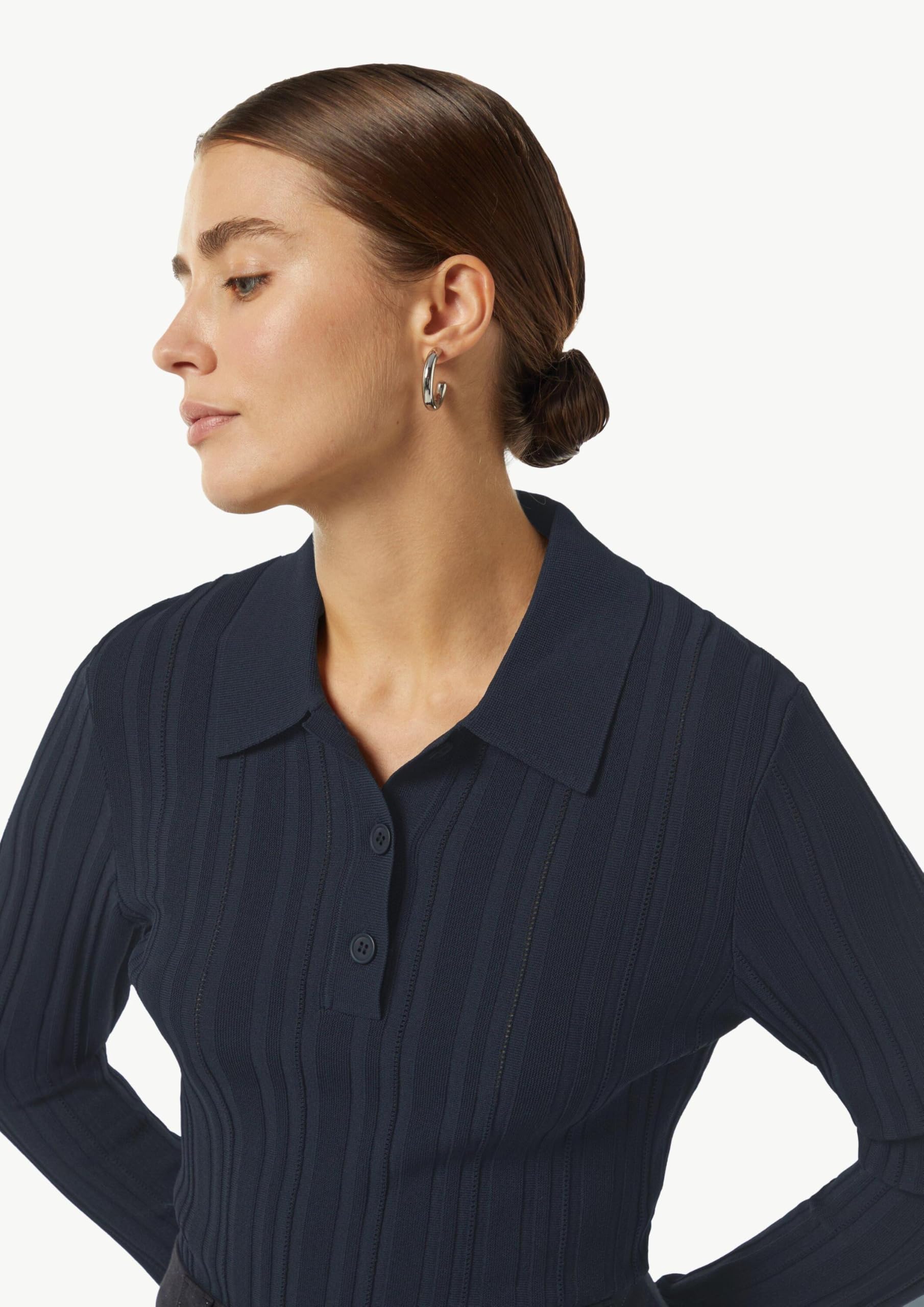 comma-pullover-polokragen-slim-fit-46-blau-gerippt image 3