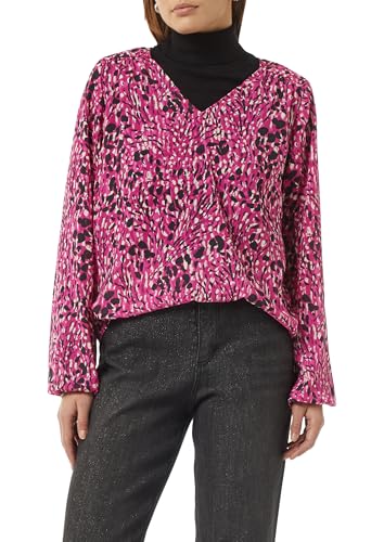 comma-chiffonbluse-damenbluse-gr-44-gemustert-v-ausschnitt image 8