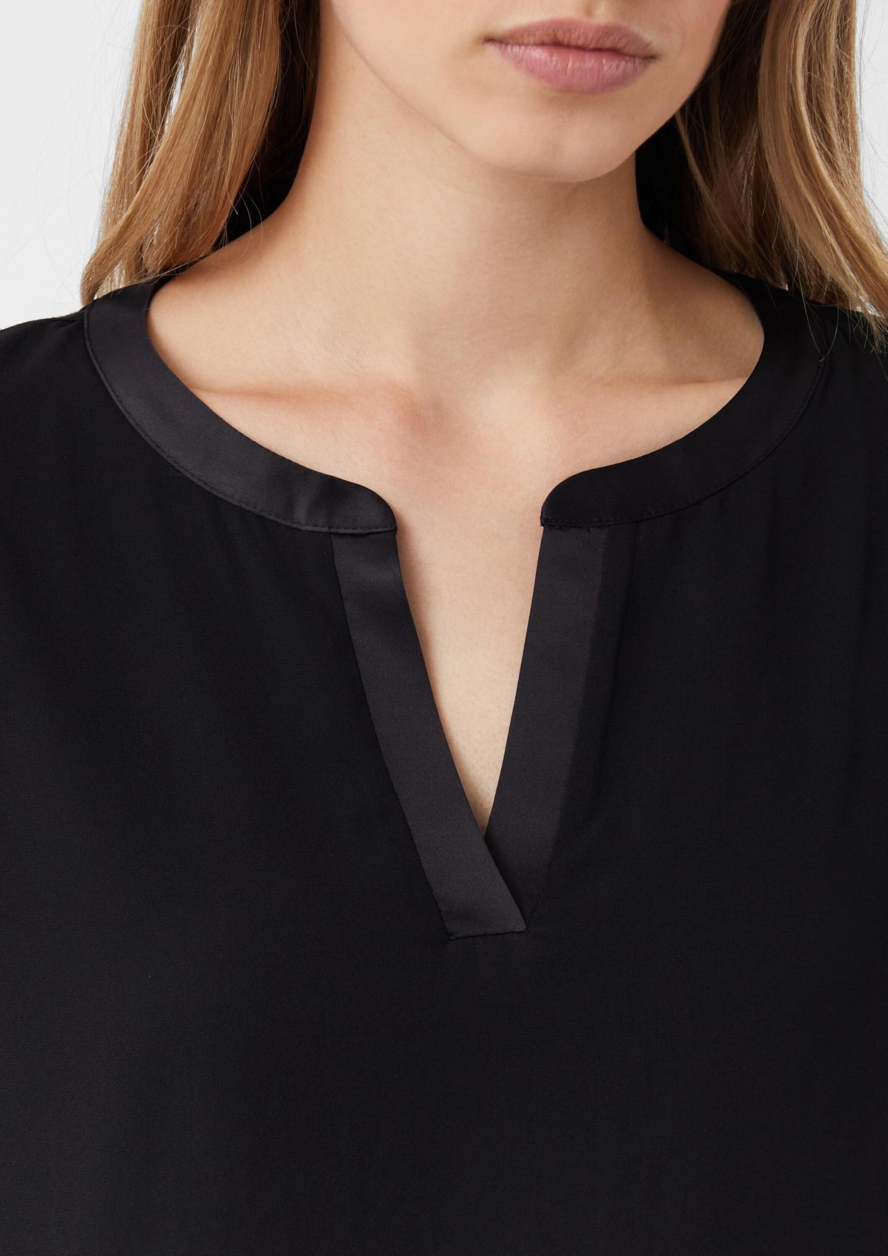 comma-blusenshirt-fabricmix-bluse-mit-satin-blende-gr-38 image 4