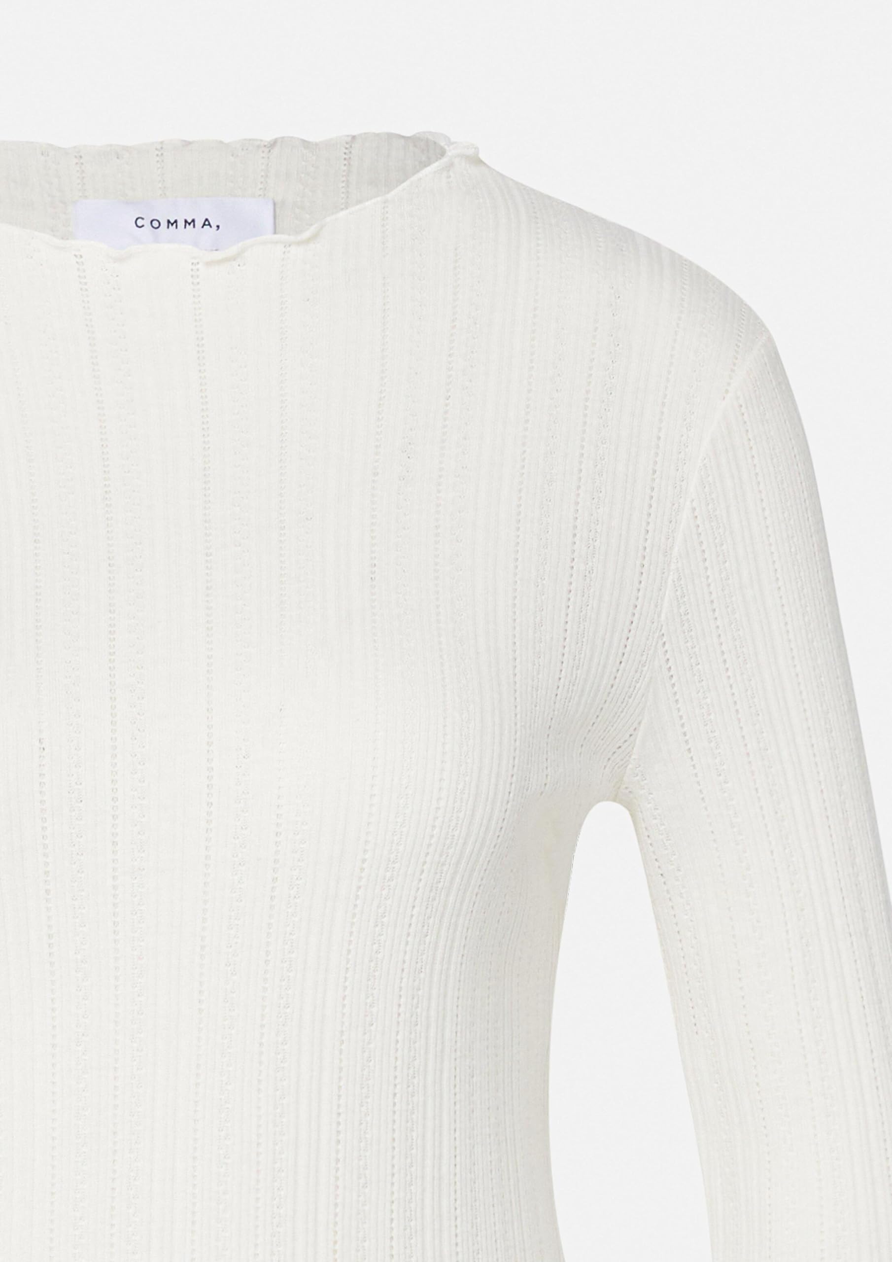 comma-t-shirt-2175710-langarm-ripp-creme-gr-34 image 5