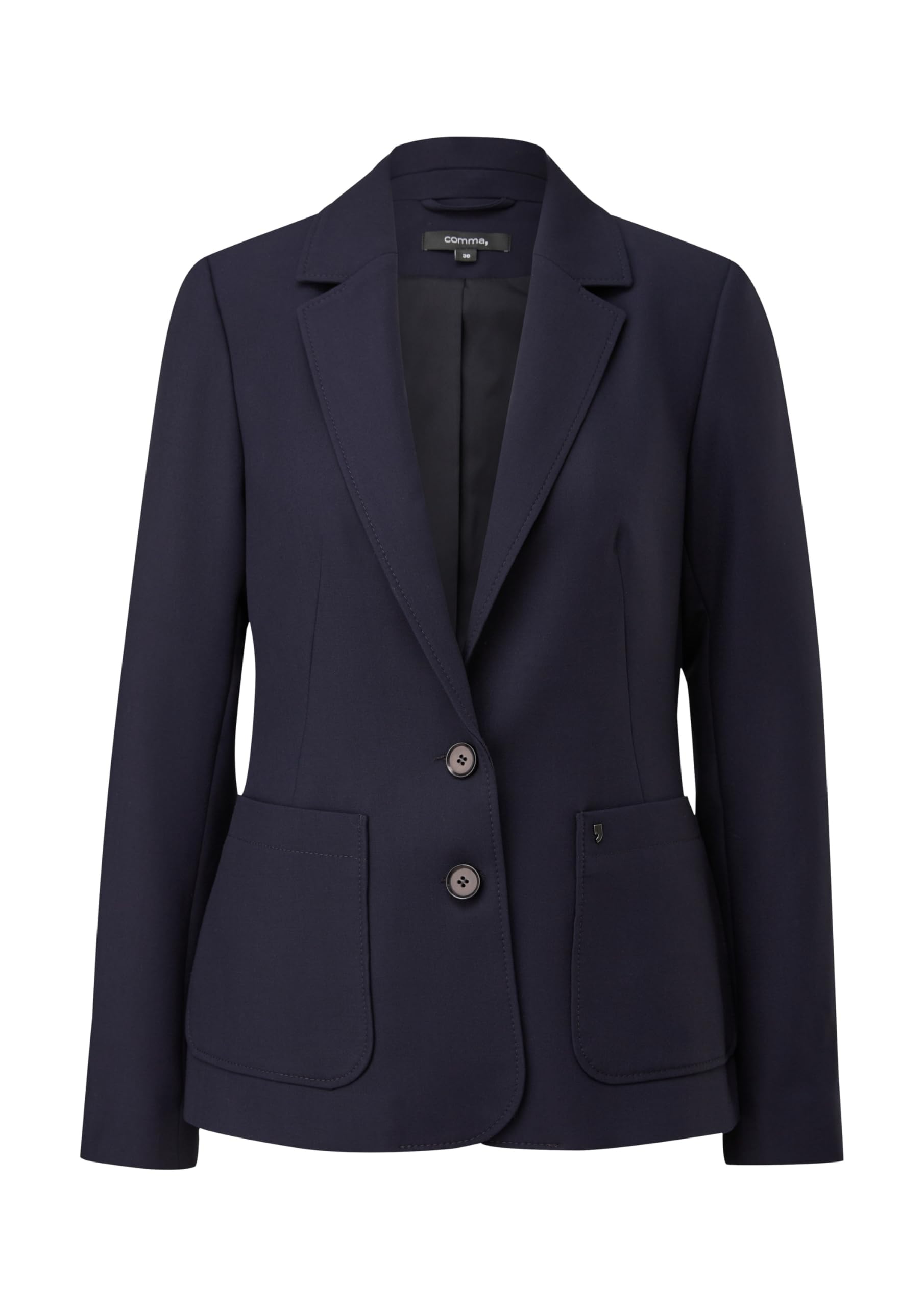 comma-blazers-blazer-leicht-gef-ttert-gr-40-navy image 3
