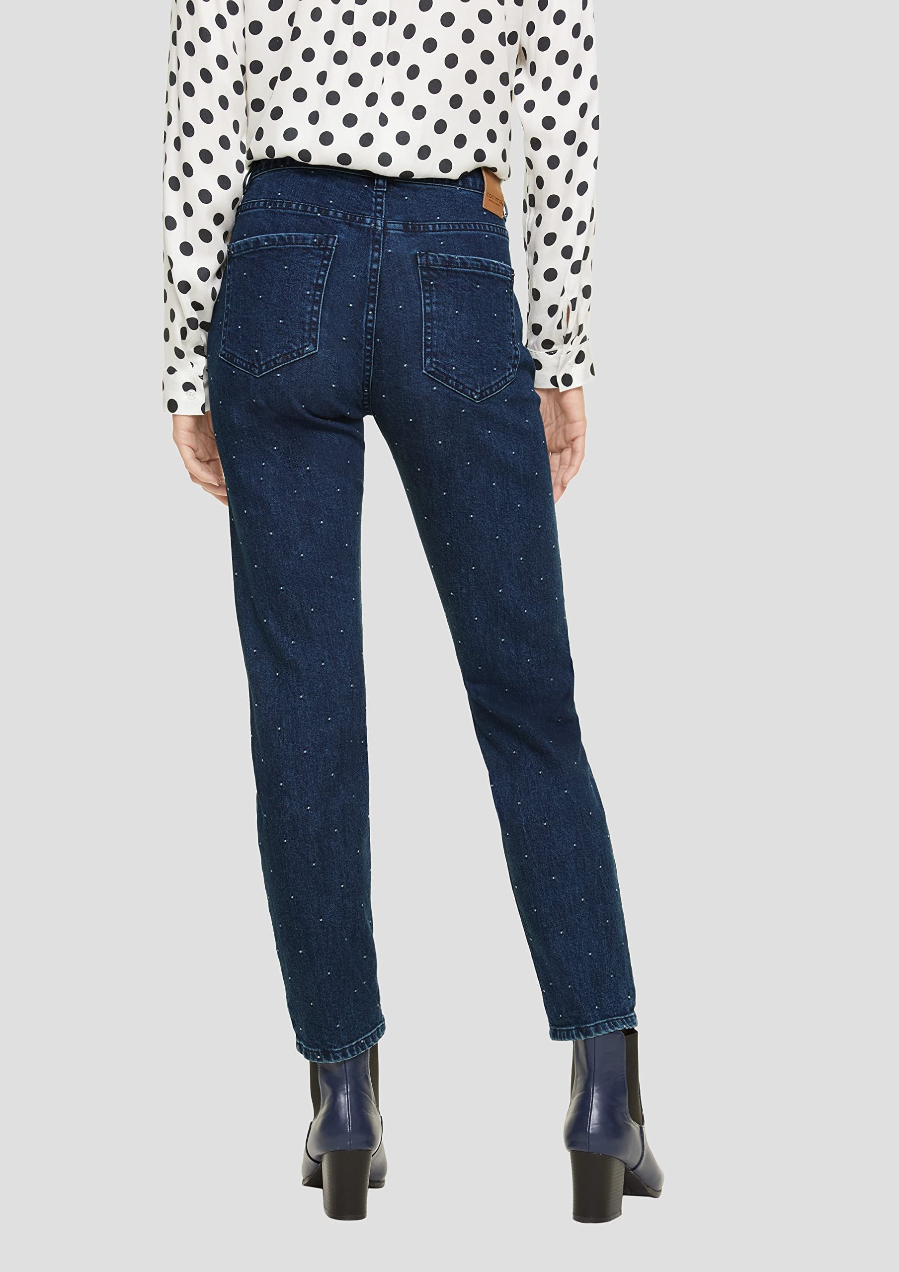 comma-jeans-slim-gr-38-mittlere-waschung-stick-punkte image 7