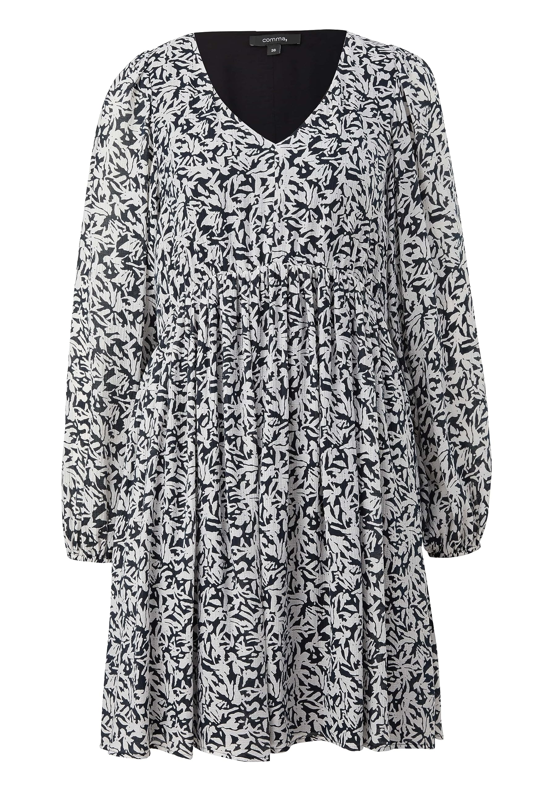 comma-dobby-kleid-damen-gr-34-kurz-allover-print image 7