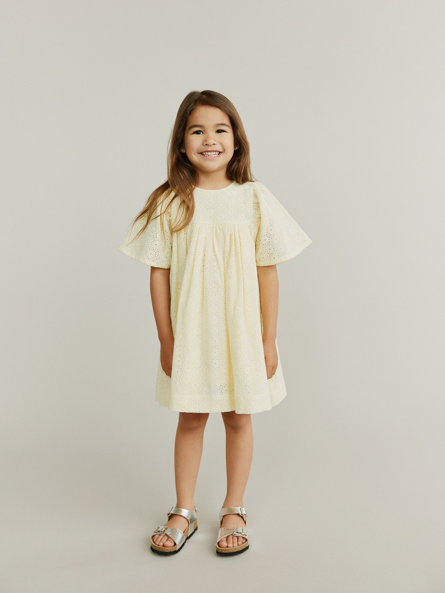 sofie-schnoor-kids-lissiekb-kleid-butter-yellow-gr-110-baumwolle image 2