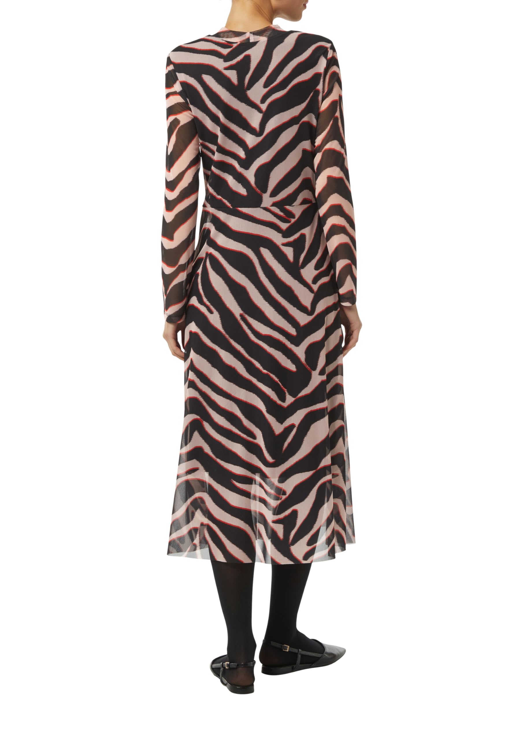 comma-mesh-kleid-mit-stehkragen-kleid-gr-44-animal-print image 2
