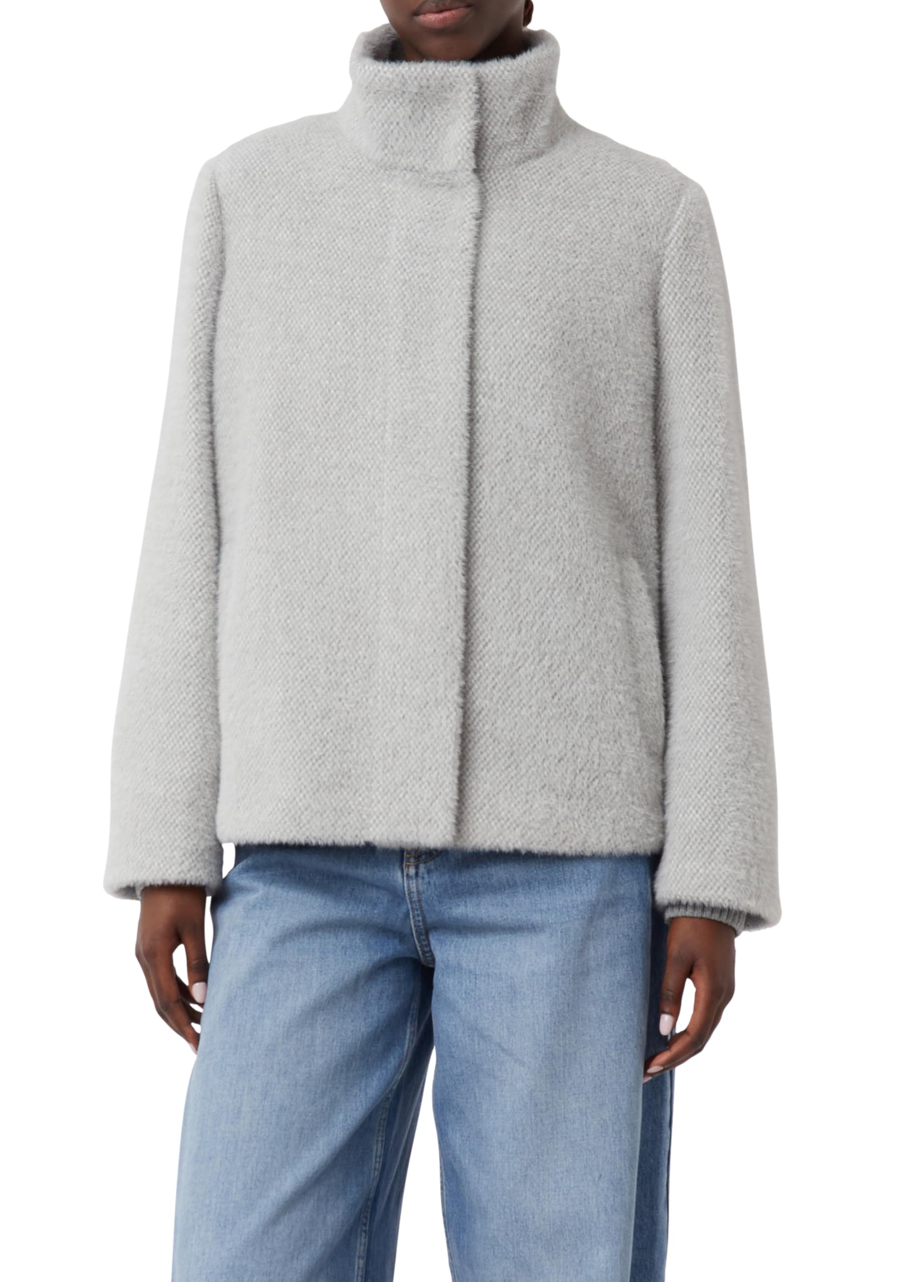 comma-cape-teddy-jacke-damen-gr-42-knopfleiste image 1
