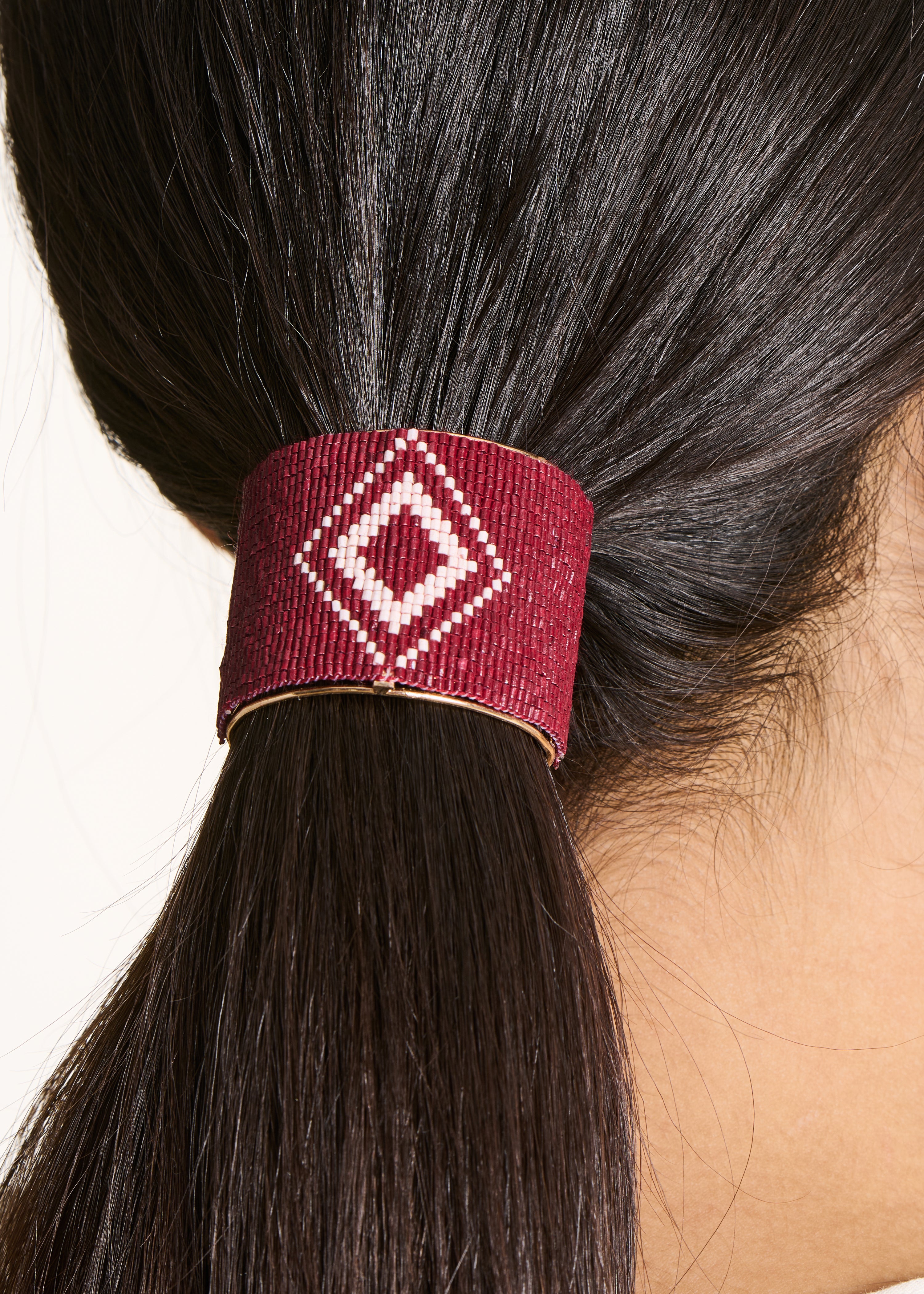 la-f-e-marabout-e-factice-haarschmuck-bordeaux-perlen image 2