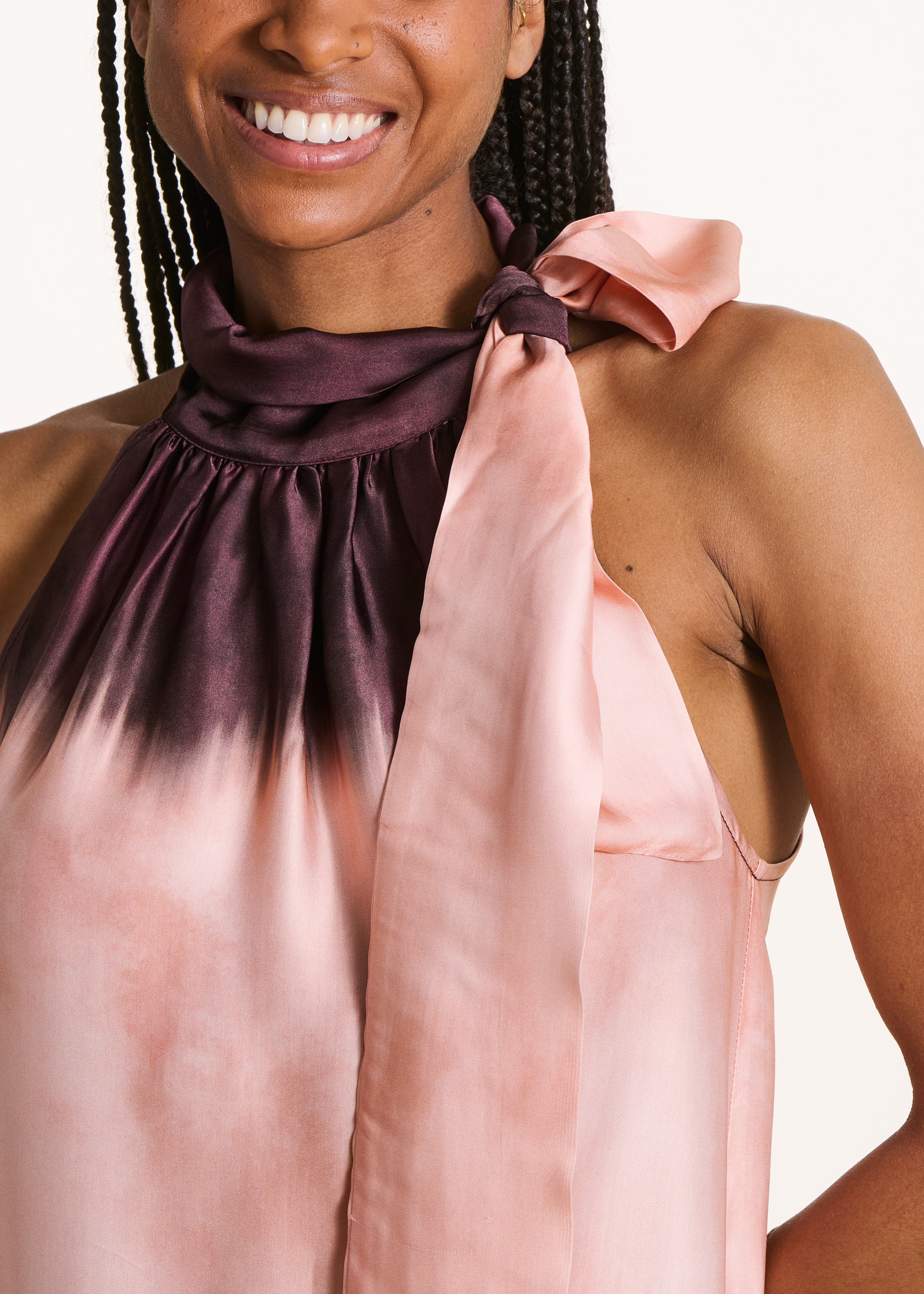 la-f-e-marabout-e-filoni-satin-maxikleid-rosa-gr-34 image 4