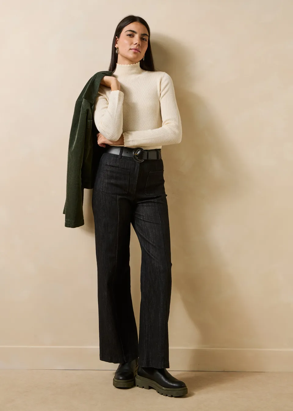 la-f-e-marabout-e-sean-jean-schwarz-damen-wide-leg image 1