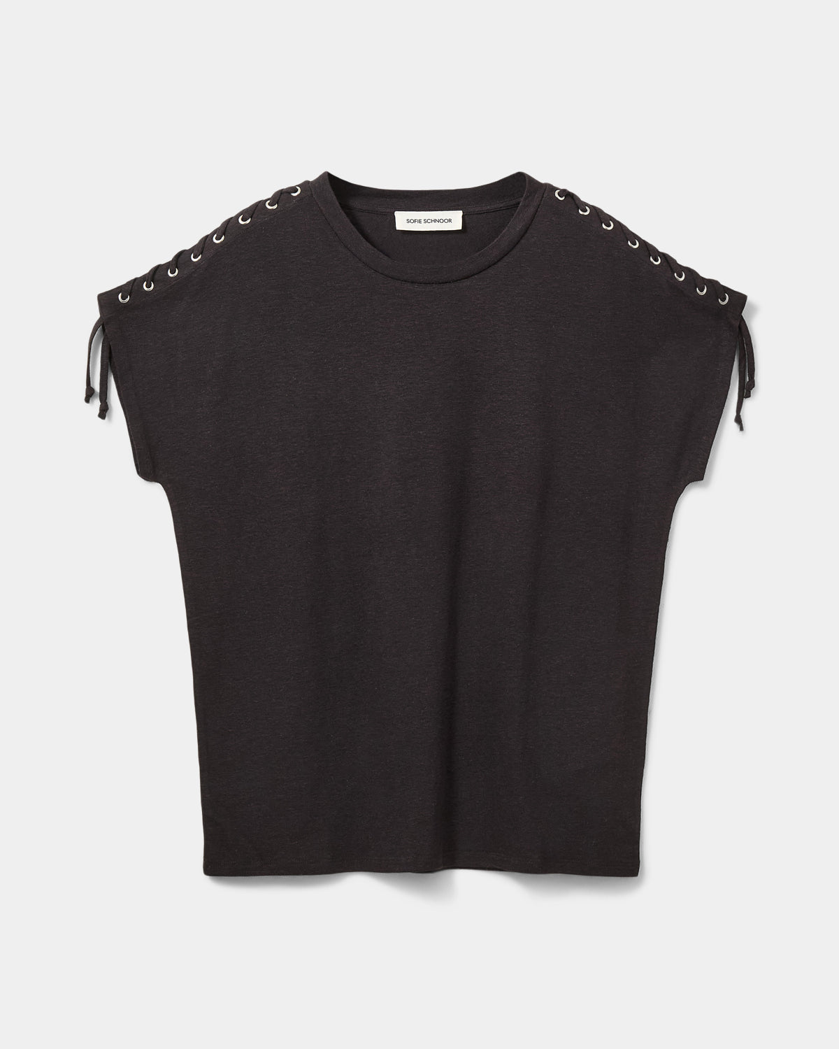 sofie-schnoor-women-aleidsw-t-shirt-schwarz-leinenmix image 1