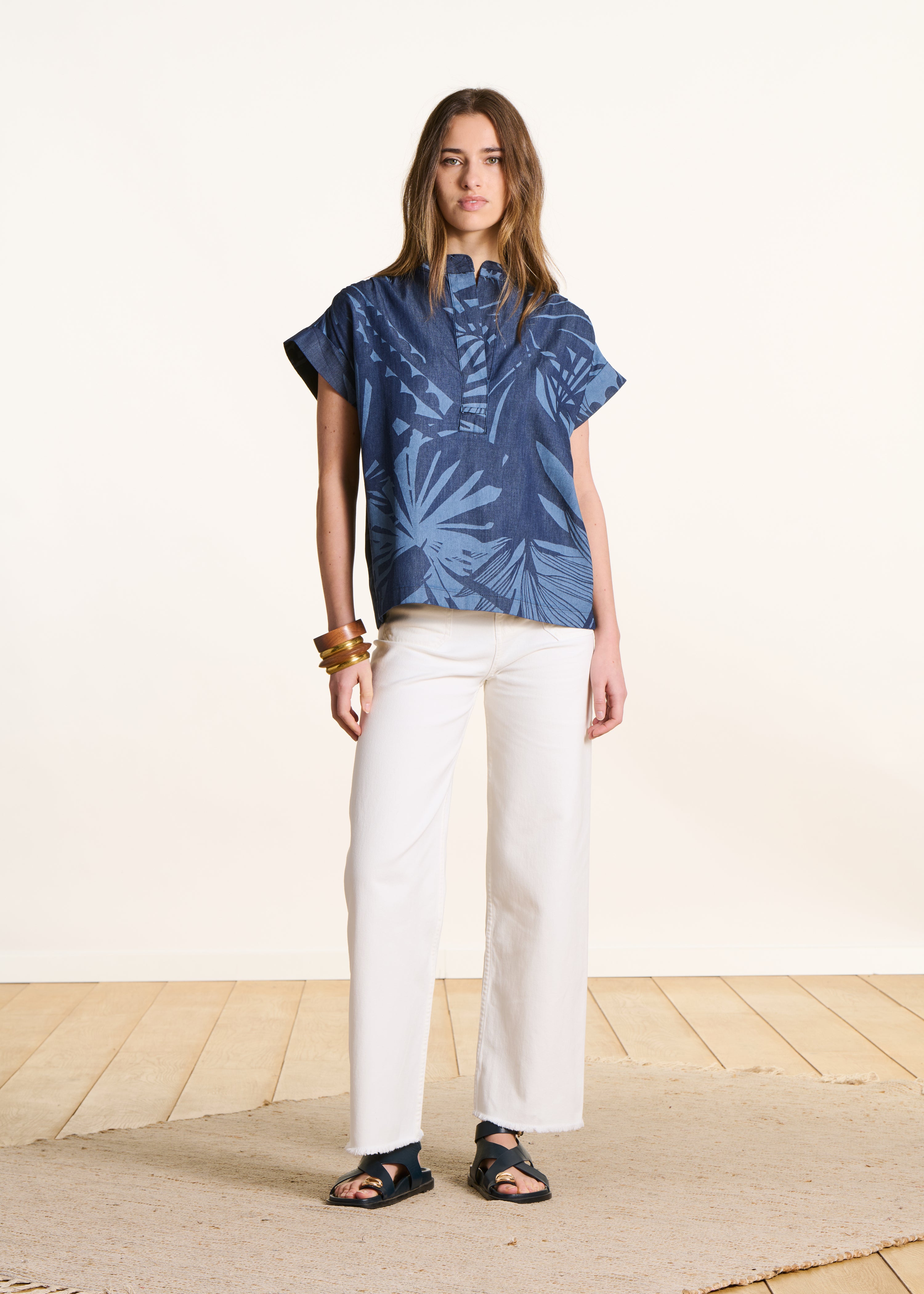 la-f-e-marabout-e-filona-top-blau-baumwolle image 2