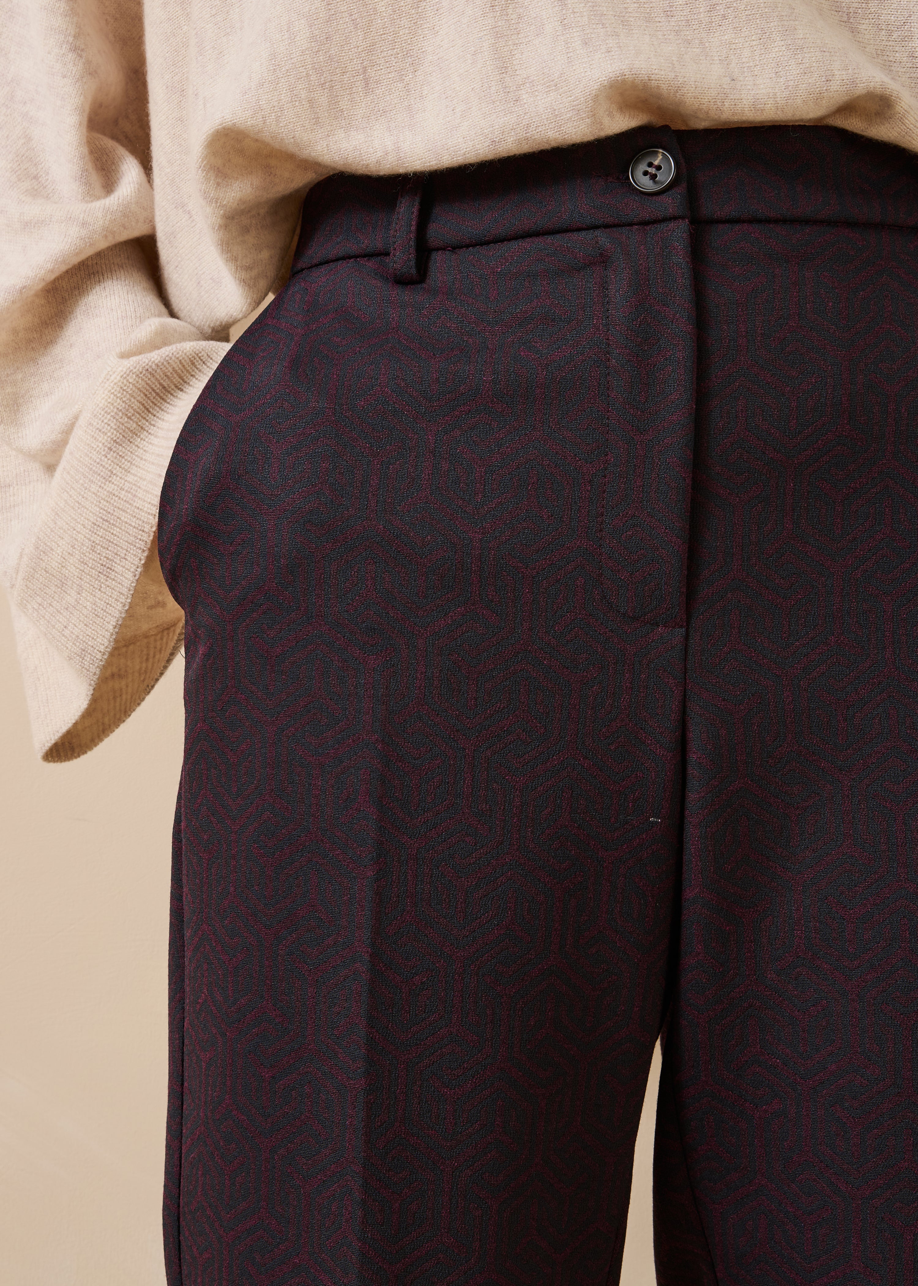 la-f-e-marabout-e-billy-hose-aubergine-encre-7-8-jacquard image 5