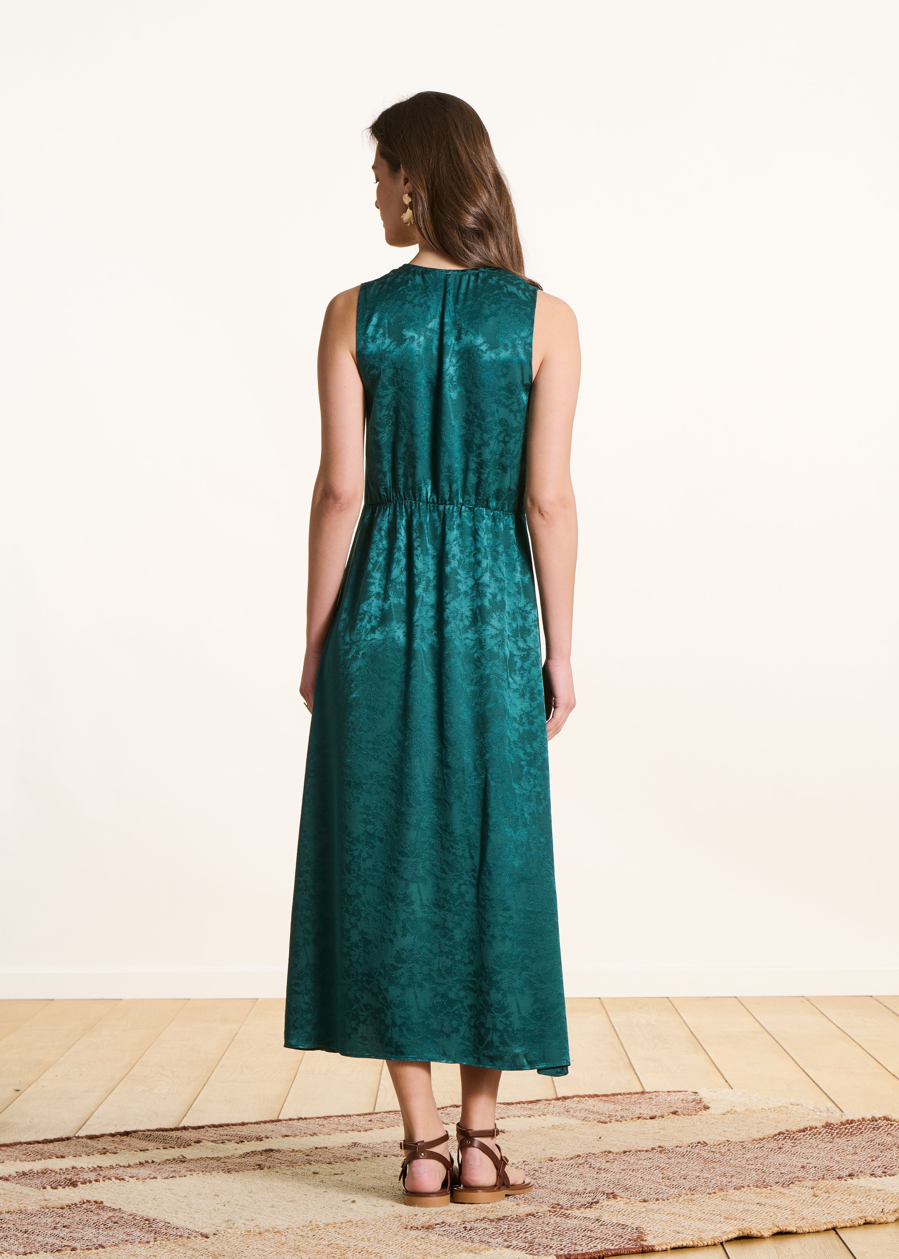 la-f-e-marabout-e-robes-combinaisons-fedez-maxikleid-petrol-gr-34 image 3
