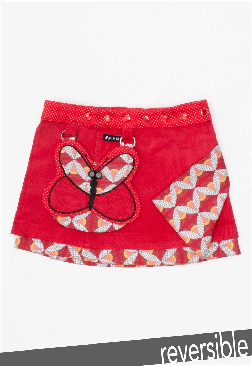 moshiki-hot-cookie-kids-2-cord-kinderrock-24cm-butterfly image 1