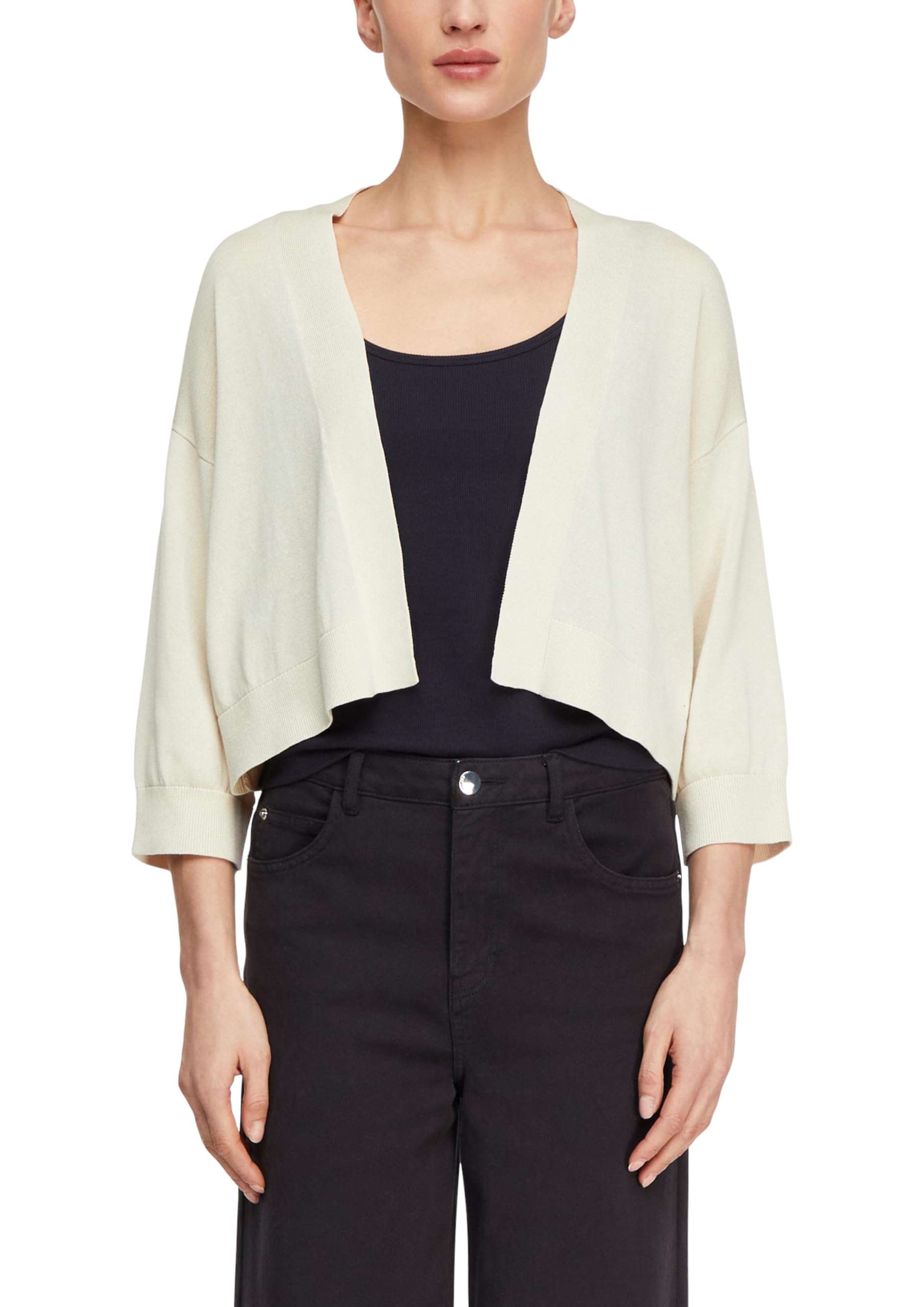 comma-strickjacke-damen-wei-3-4-rmel-relaxed-fit image 1