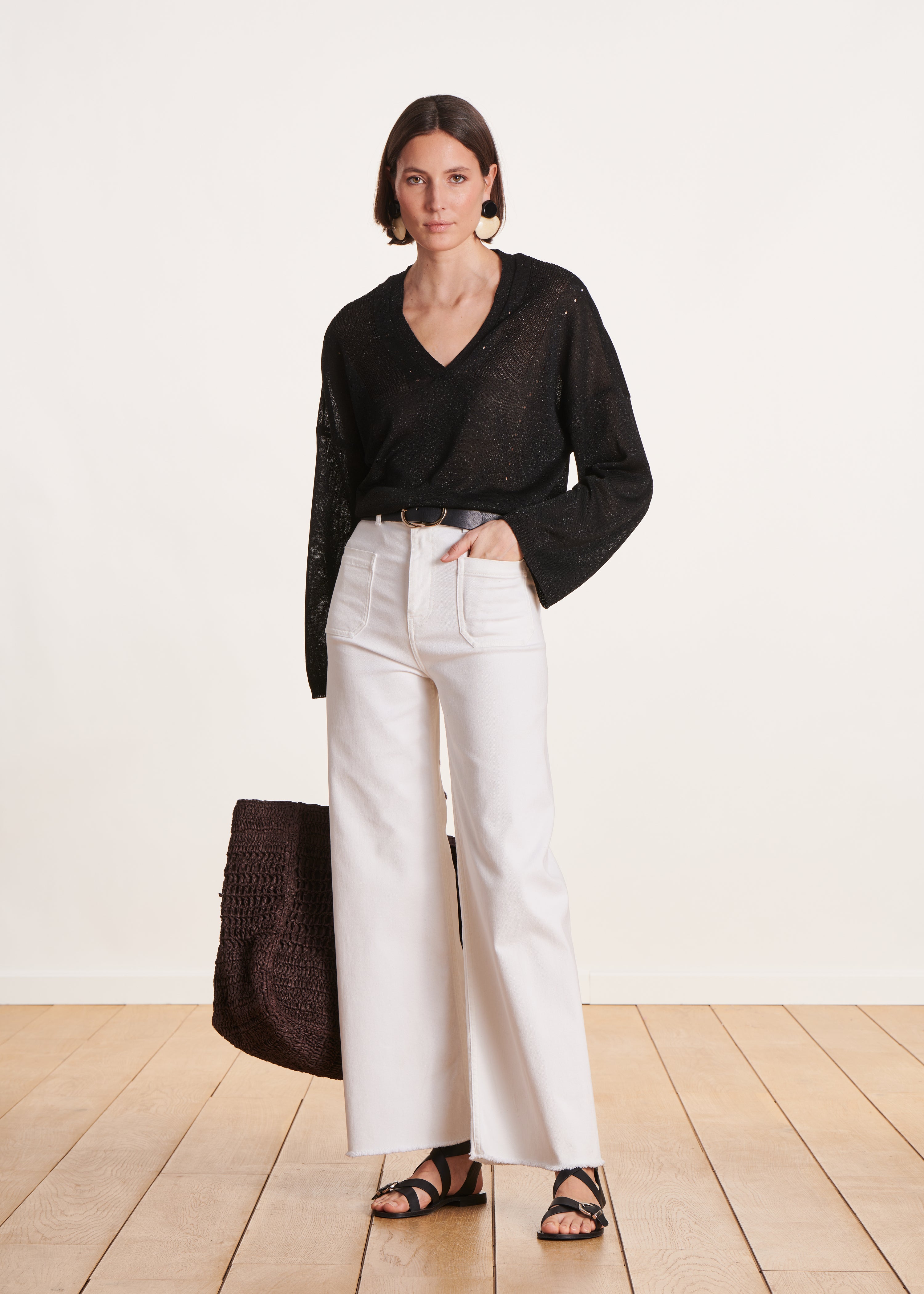 la-f-e-marabout-e-dyke-pullover-damen-schwarz-oversize image 2