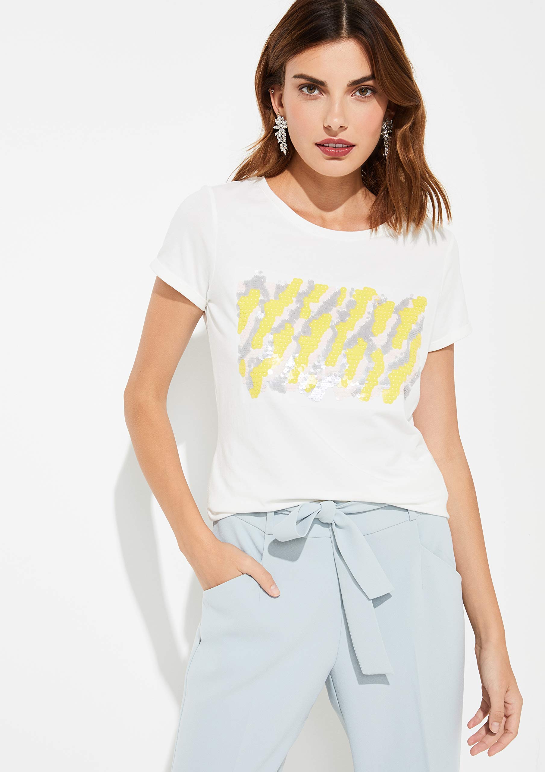 comma-tops-t-shirt-kurzarm-frontprint-gr-38 image 4