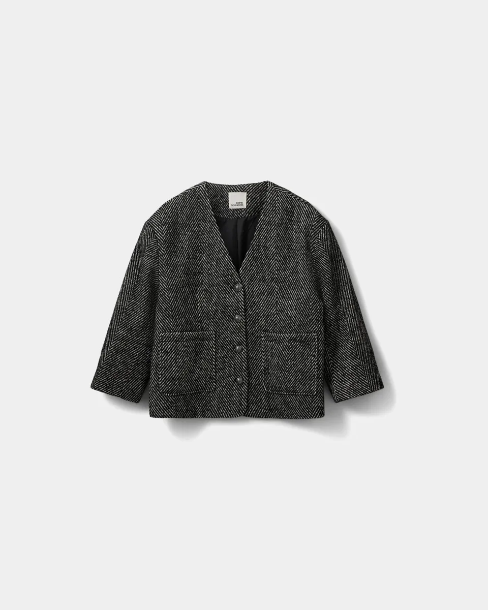 sofie-schnoor-women-aureliesw-jacke-off-white-black-wolle image 1