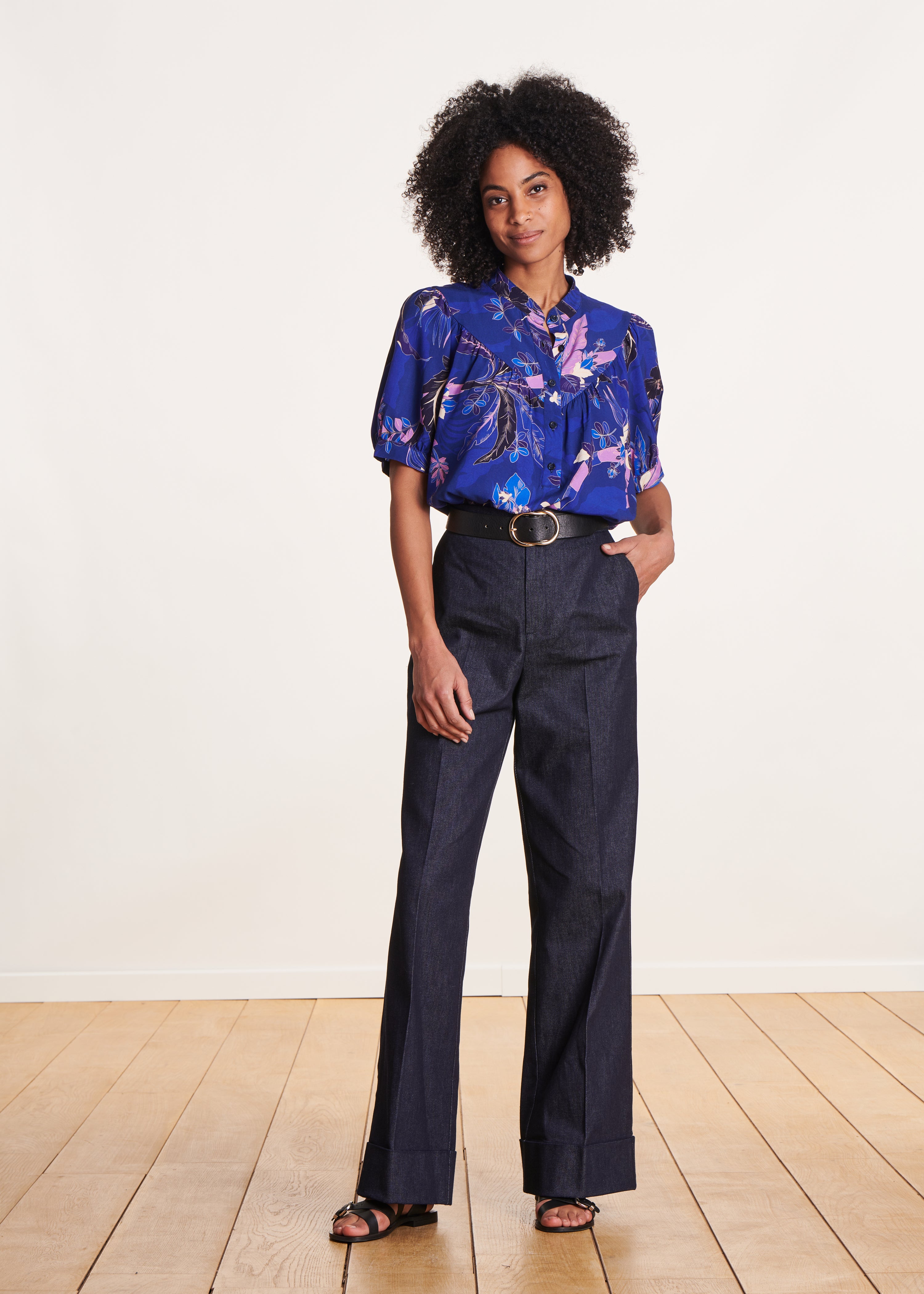 la-f-e-marabout-e-deon-bluse-print-blau-gr-38-gemustert image 2