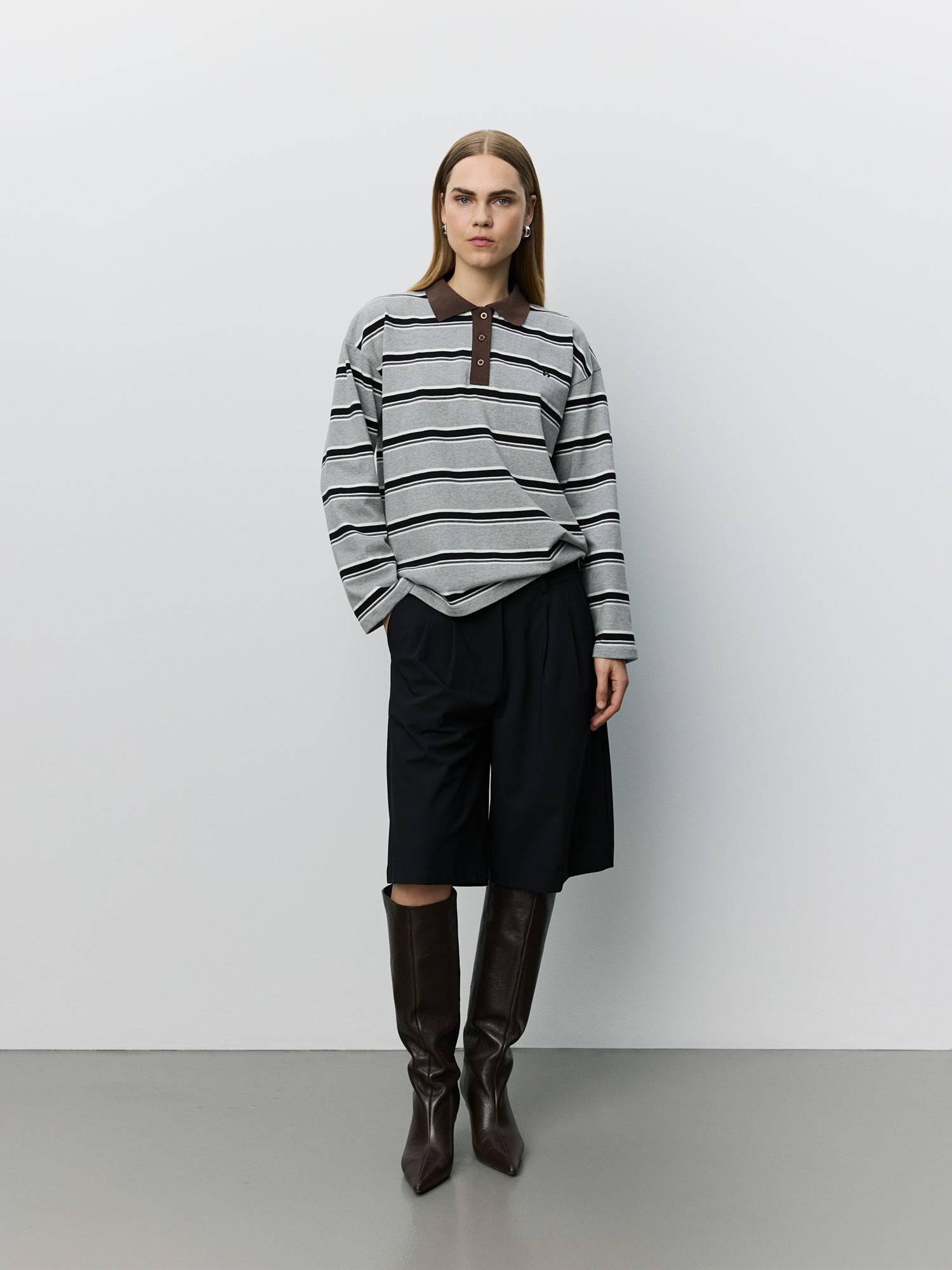 sofie-schnoor-women-priasw-polo-grau-gestreift-cotton image 2