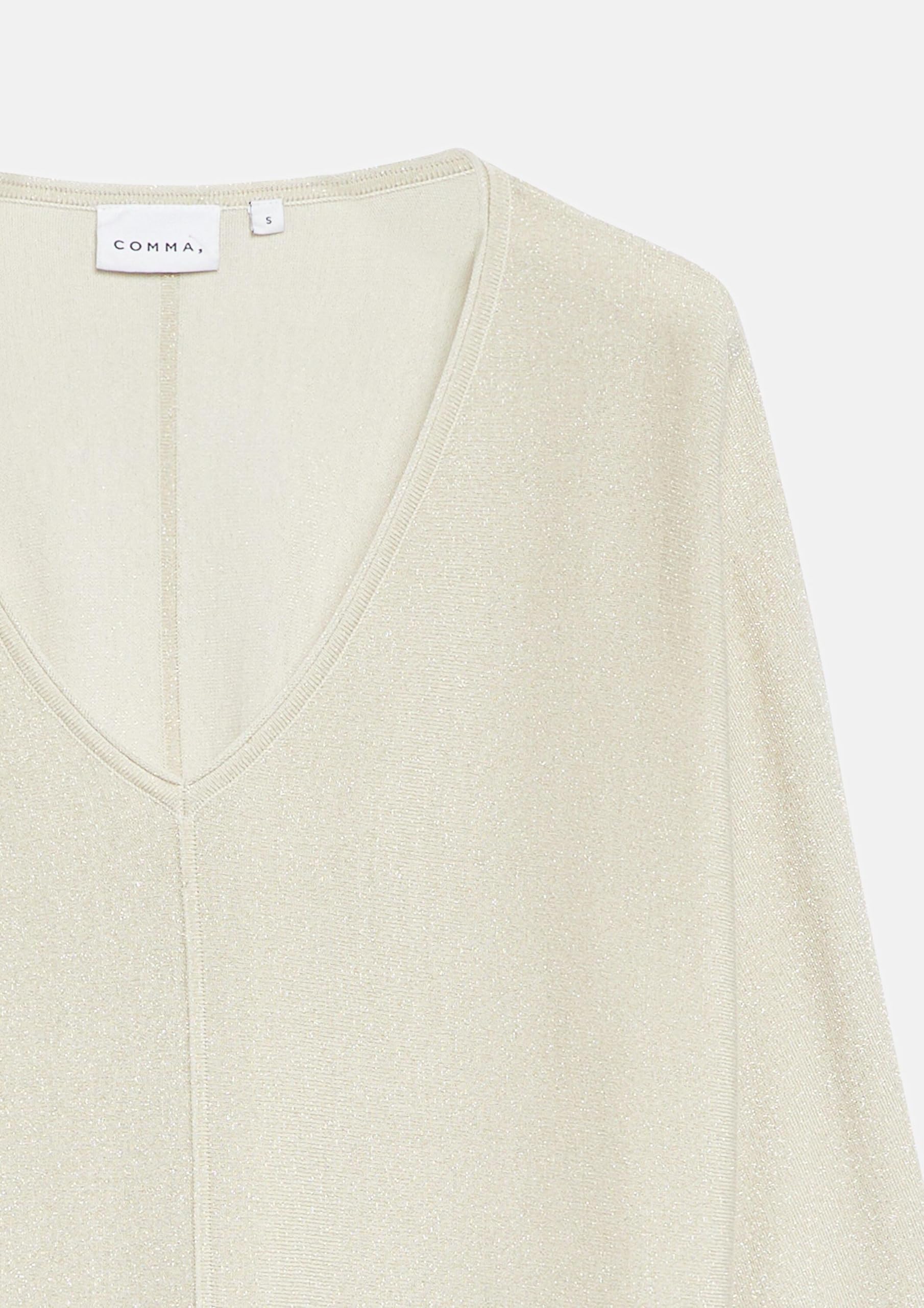 comma-knitwear-strickpullover-oversize-glitzer-gr-l-creme image 5